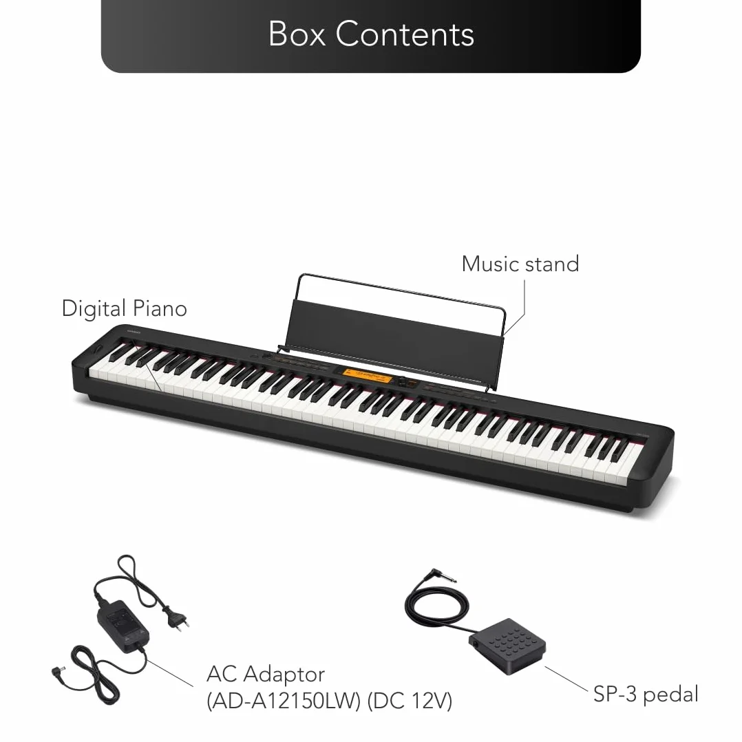 Casio Pianino Cyfrowe, Czarny, 88 klawiszy