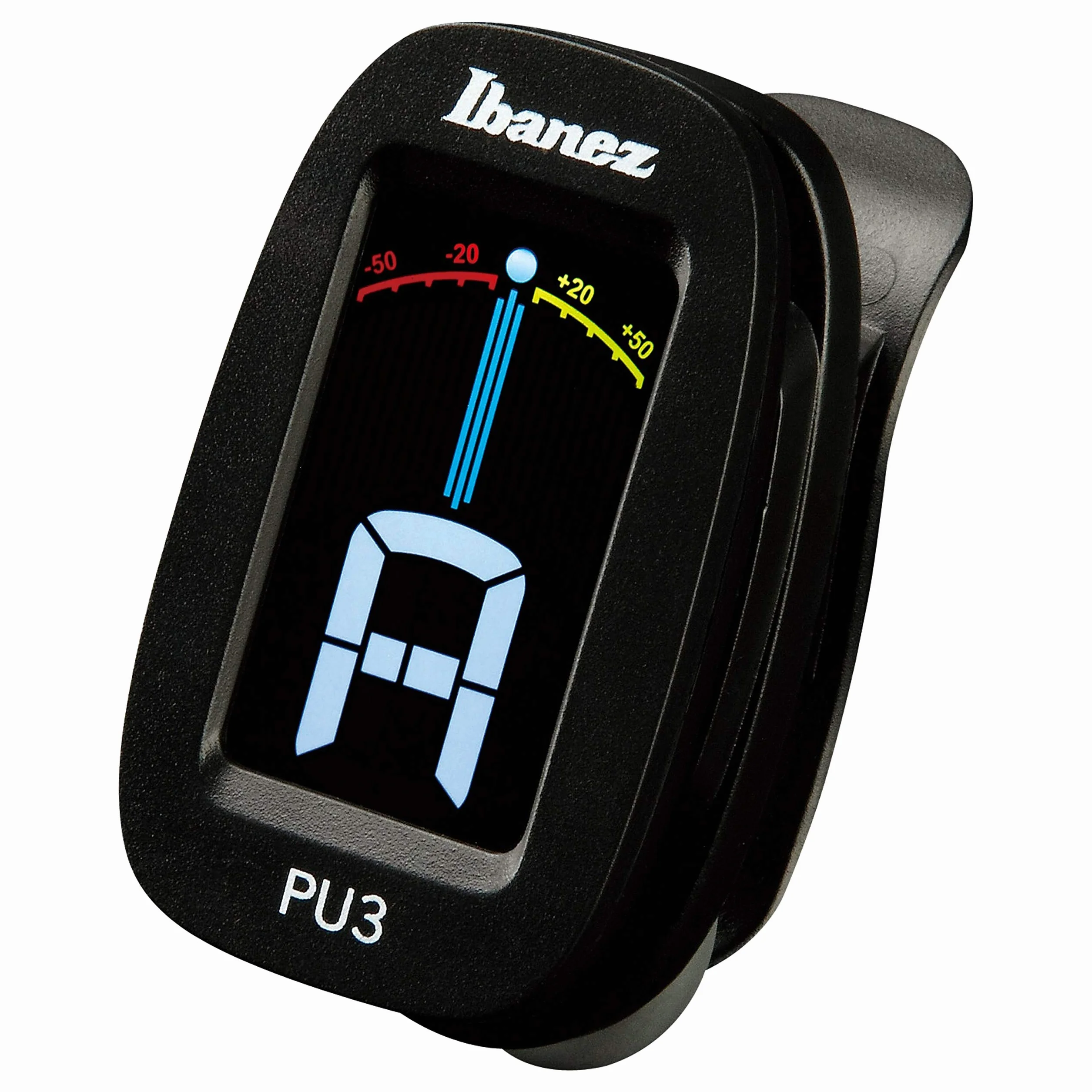 Ibanez PU3-BK Clip Chromatic Tuner Black - Tuner do gitary