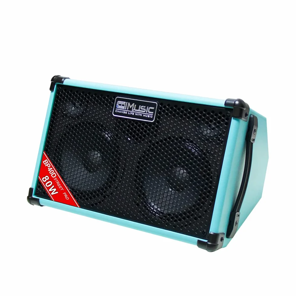 Coolmusic BP40D 80W akumulatorowy akustyczny wzmacniacz gitarowy 6 wejść