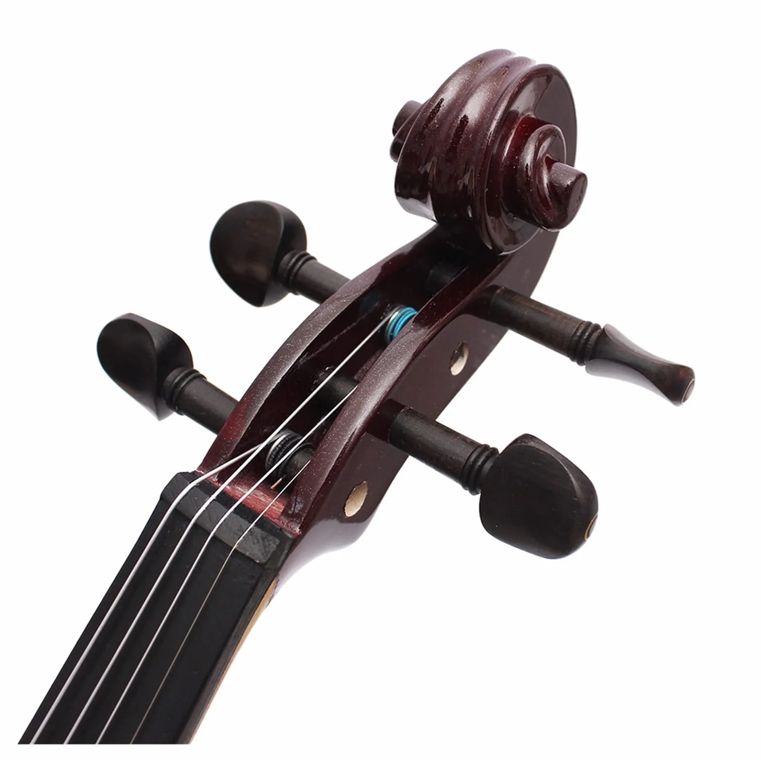 4/4 Elektryczne Ciche Skrzypce Dwustronne Instrument Strunowy Z Akcesoriami Case Cable Skrzypce