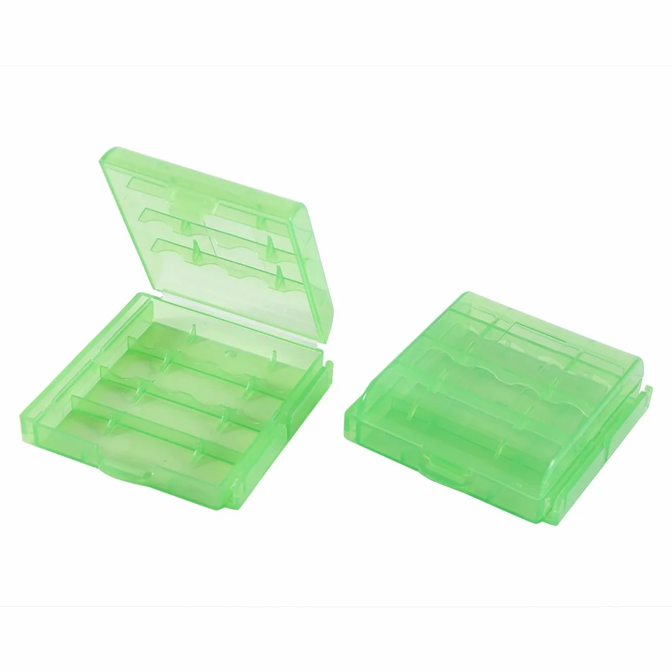 Pudełko do przechowywania baterii 10 sztuk, obudowa baterii AA/AAA, przenośne puste wielokolorowe pudełko do przechowywania baterii, plastikowa obudowa Wodoodporne pudełka do przechowywania baterii