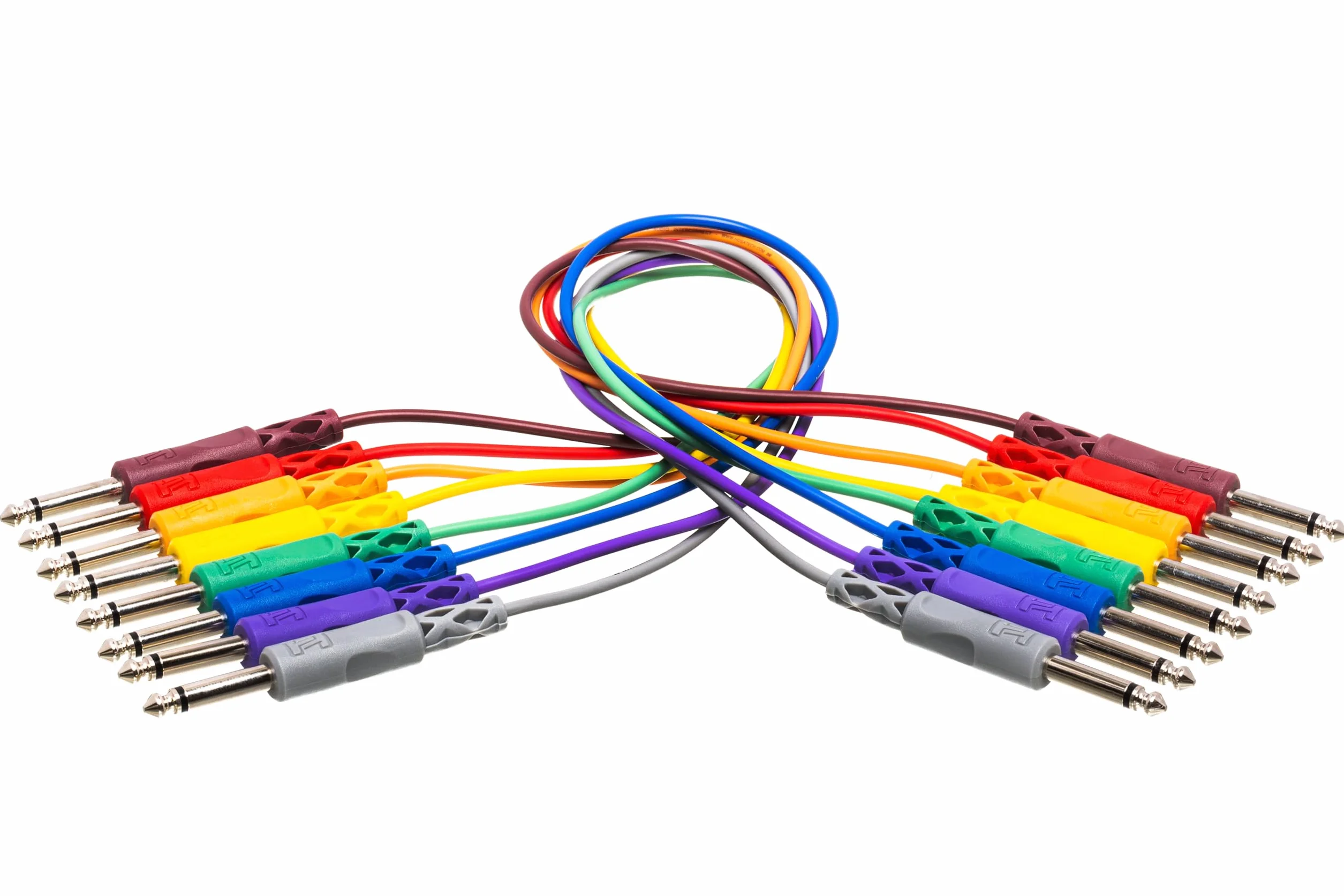 HOSA CPP-845, niesymetryczny kabel krosowy do stosowania z syntezatorami modułowymi i modułami dźwiękowymi, 6,3 mm TS do 6,3 mm TS, długość 1,5 m