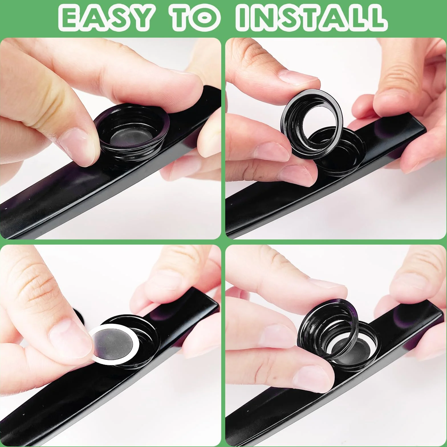Metal Kazoo instrument perkusyjny 2 sztuk