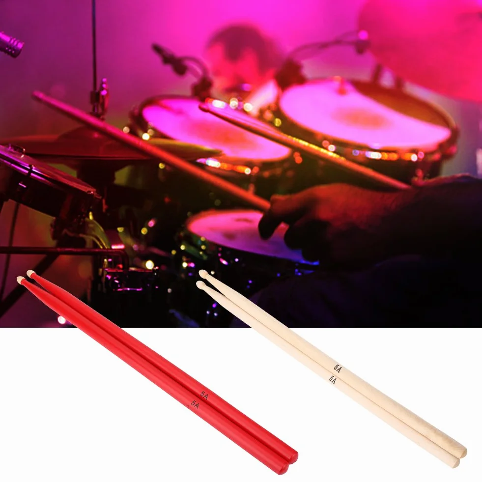 Dilwe Patyczki perkusyjne 5A, pałeczki perkusyjne z drewna klonowego praktyczne akcesorium instrumentu muzycznego