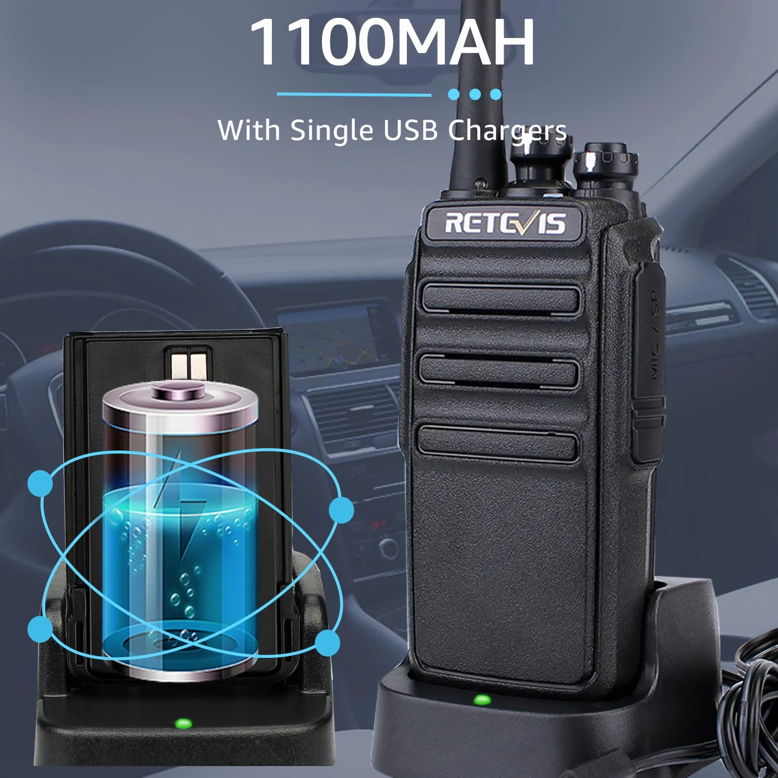 Retevis RT24 Walkie Talkie, Krótkofalówki PMR446 bez Licencji, Profesjonalne Walki Talki z Dużym Zasięgiem, Wytrzymały VOX Radiotelefon ze Słuchawkami, na Dorosłych Kemping Domowe(czarny, 1 para)