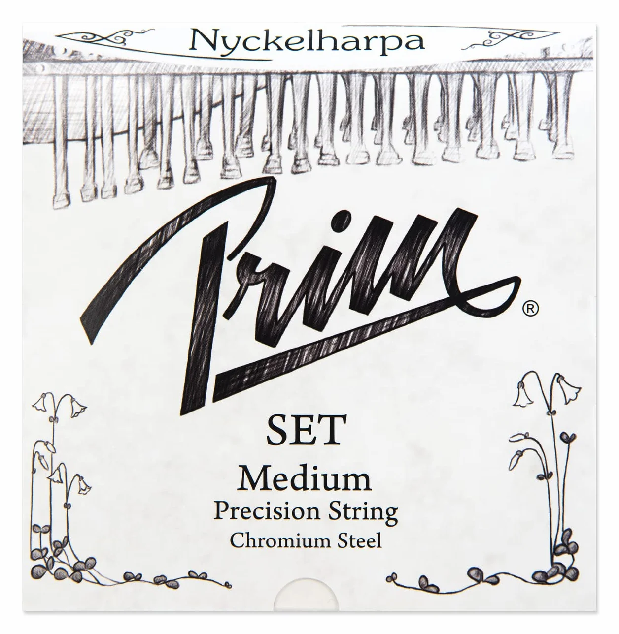Prim Nyckelharpa Chrome Steel Set Medium Struny do nyckelharpy