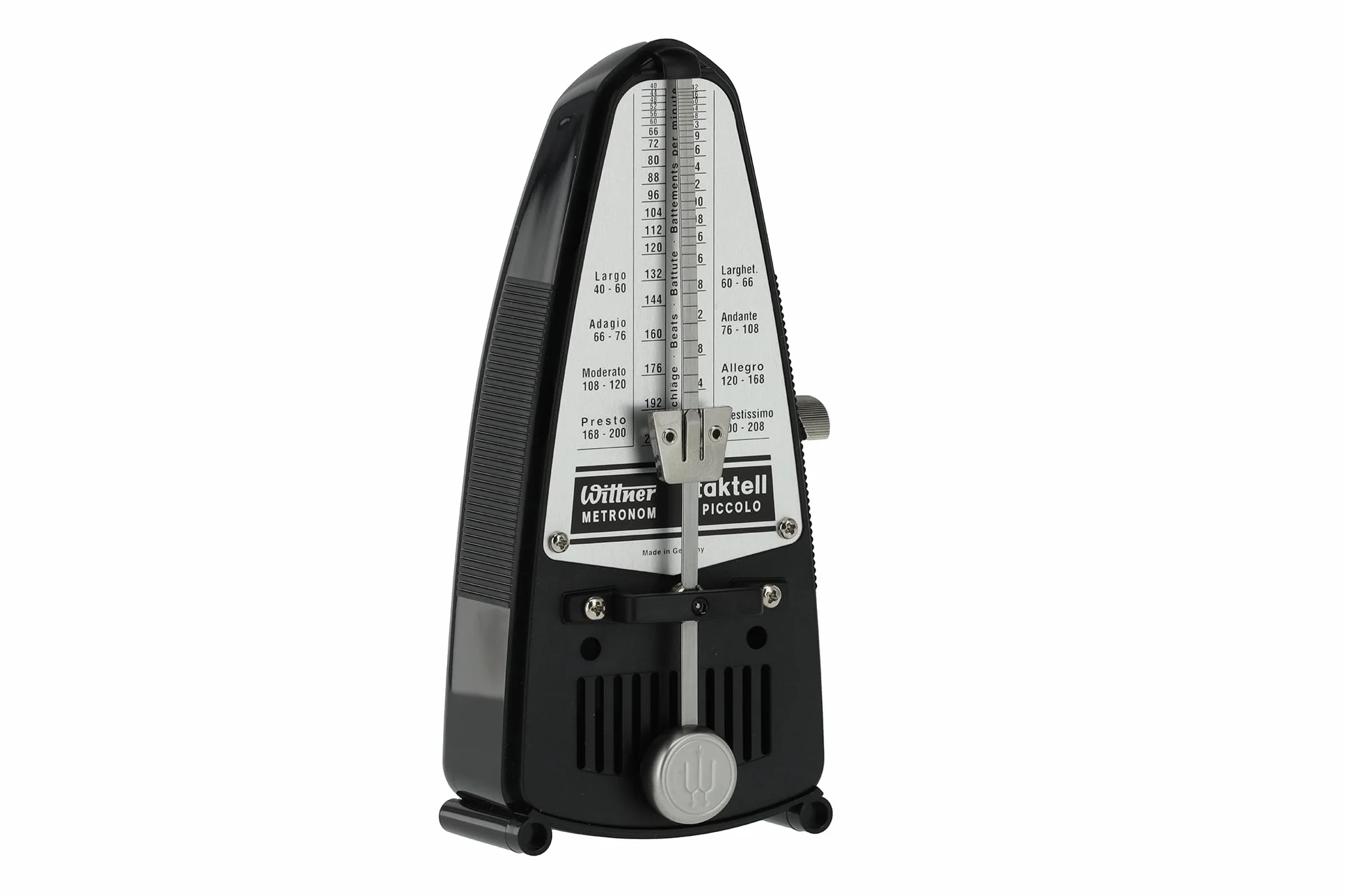 Wittner Piccolo Seria 830 Metronom Mechanizm Nakręcany Czarny