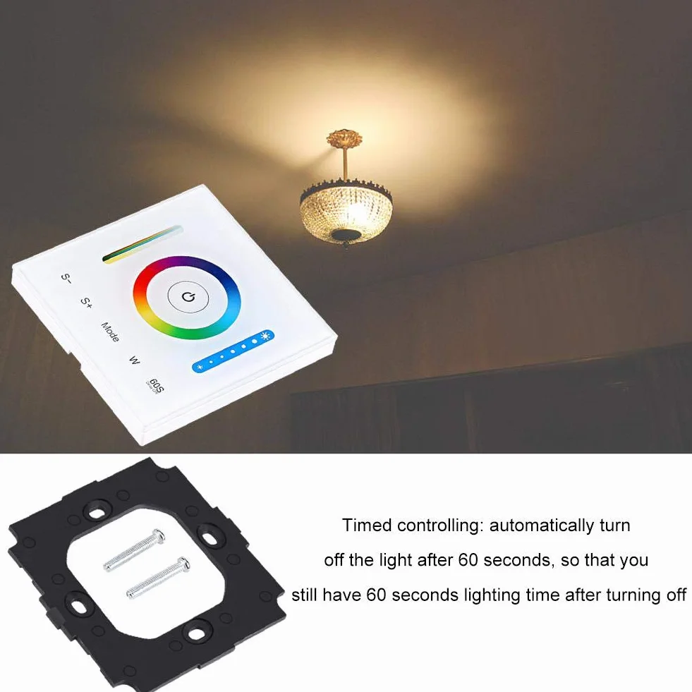 Sterownik LED do panelu dotykowego MIBOXER do zmiany koloru paska świetlnego RGB/RGBW/RGB + CCT.