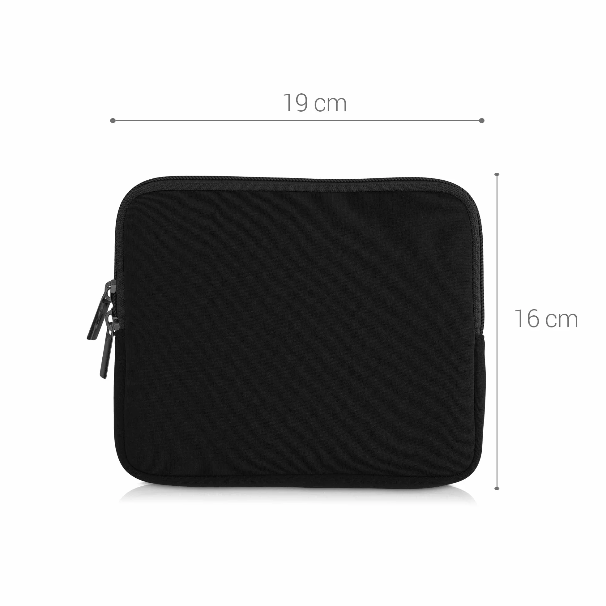 kwmobile pokrowiec ochronny do czytnika e-czytników - Etui ochronne 17,5 x 14,7 cm do neoprenowego e-czytnika - Czarny