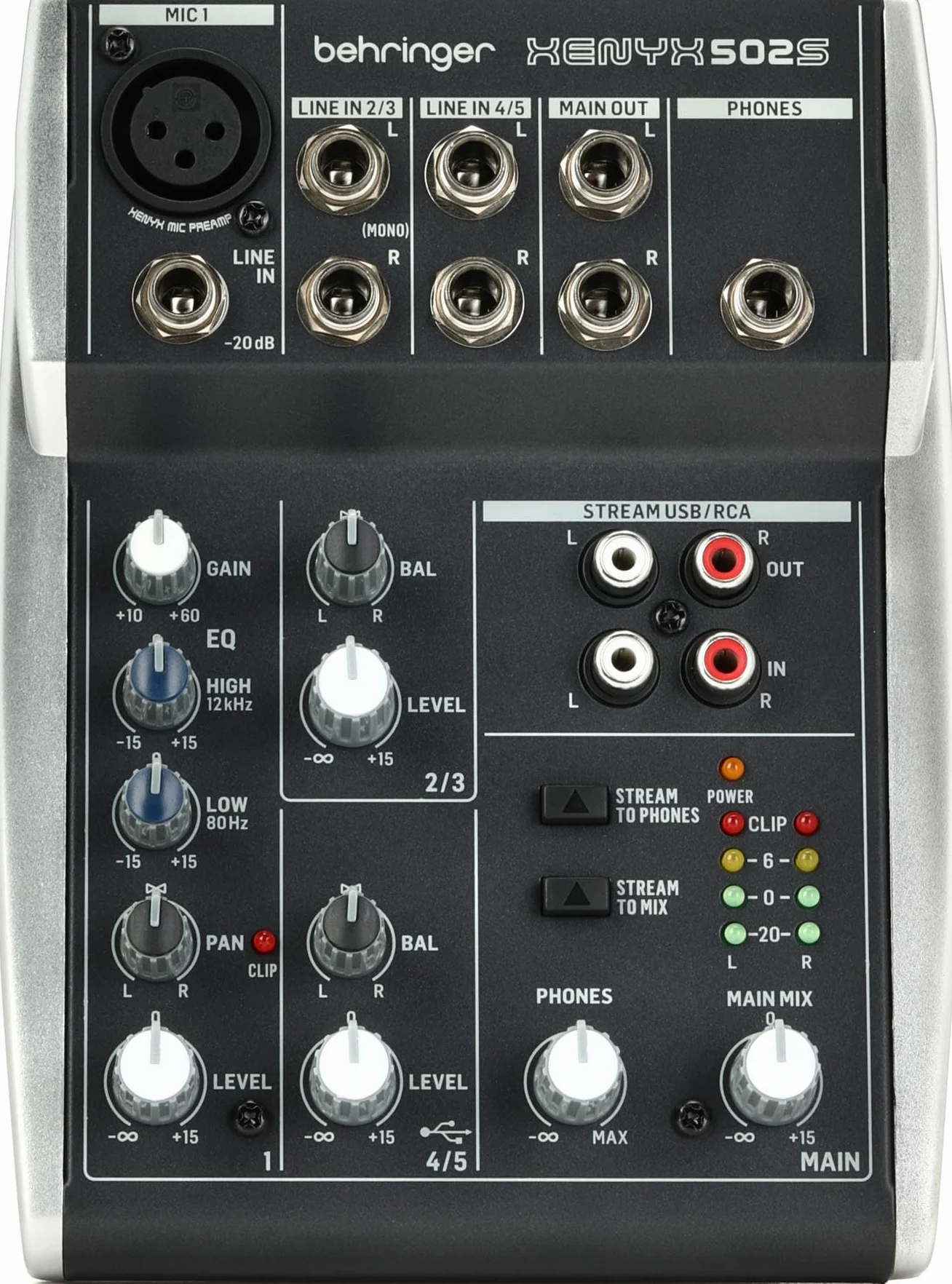 Behringer Mikser interfejsu strumieniowego USB XENYX 502S