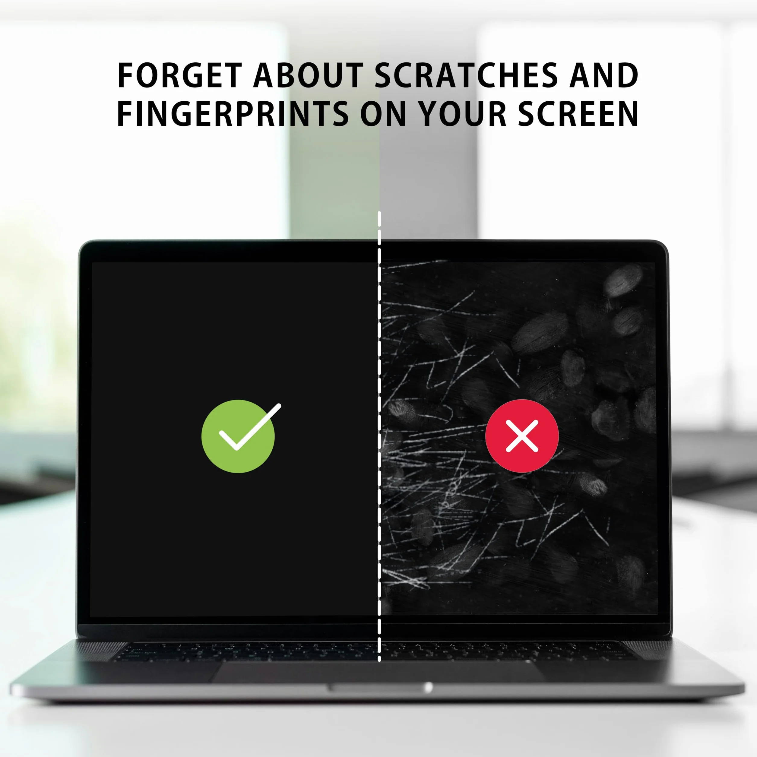 MyGadget Folia [przezroczysta] kompatybilna z Apple MacBook Pro 16 cali [ od 2019 do 2020 ] ochrona wyświetlacza - folia ochronna na ekran - przezroczysta