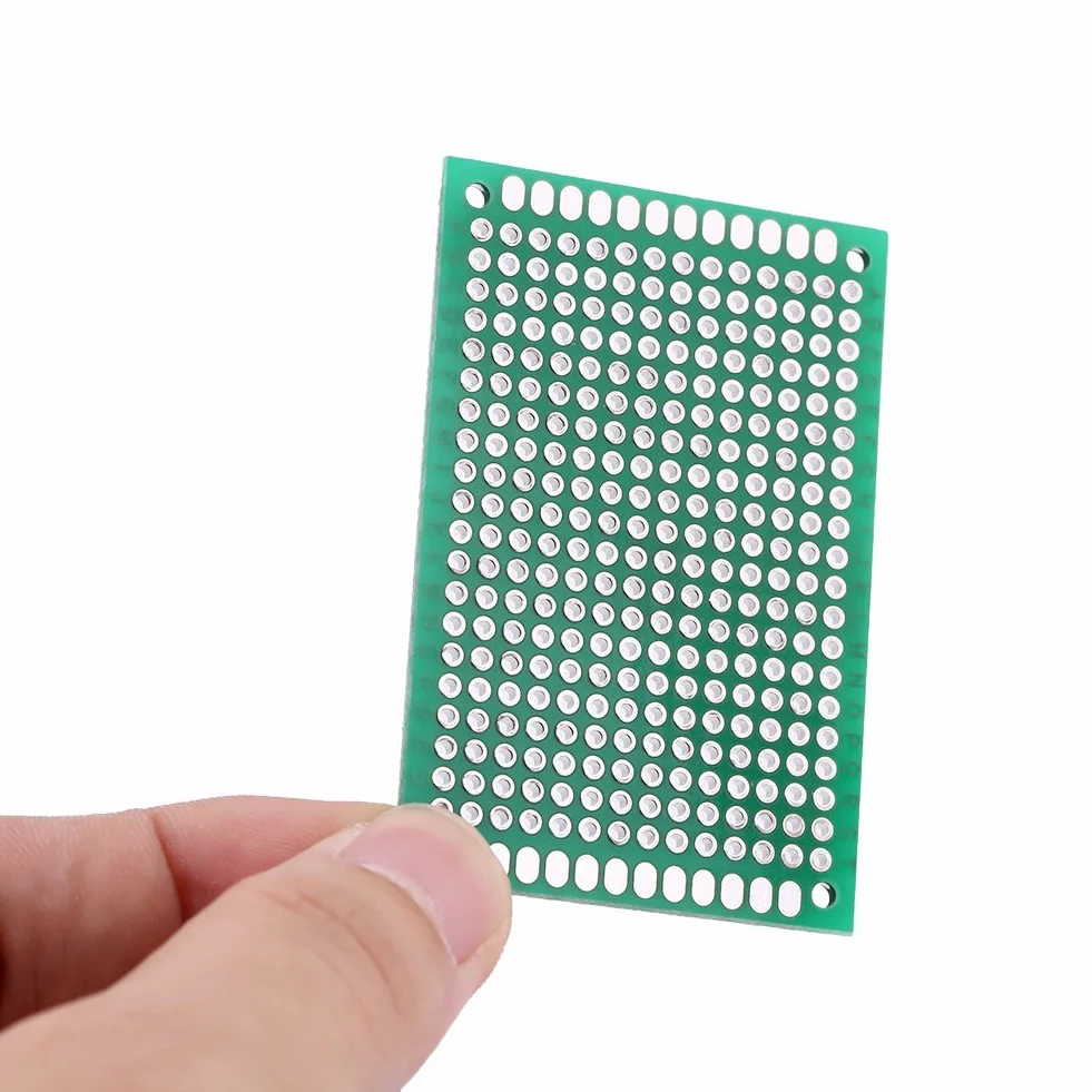 10 sztuk uniwersalna płytka drukowana 4 cm × 6 cm dwustronna płytka prototypowa płytka drukowana DIY lutowanie elektroniczne