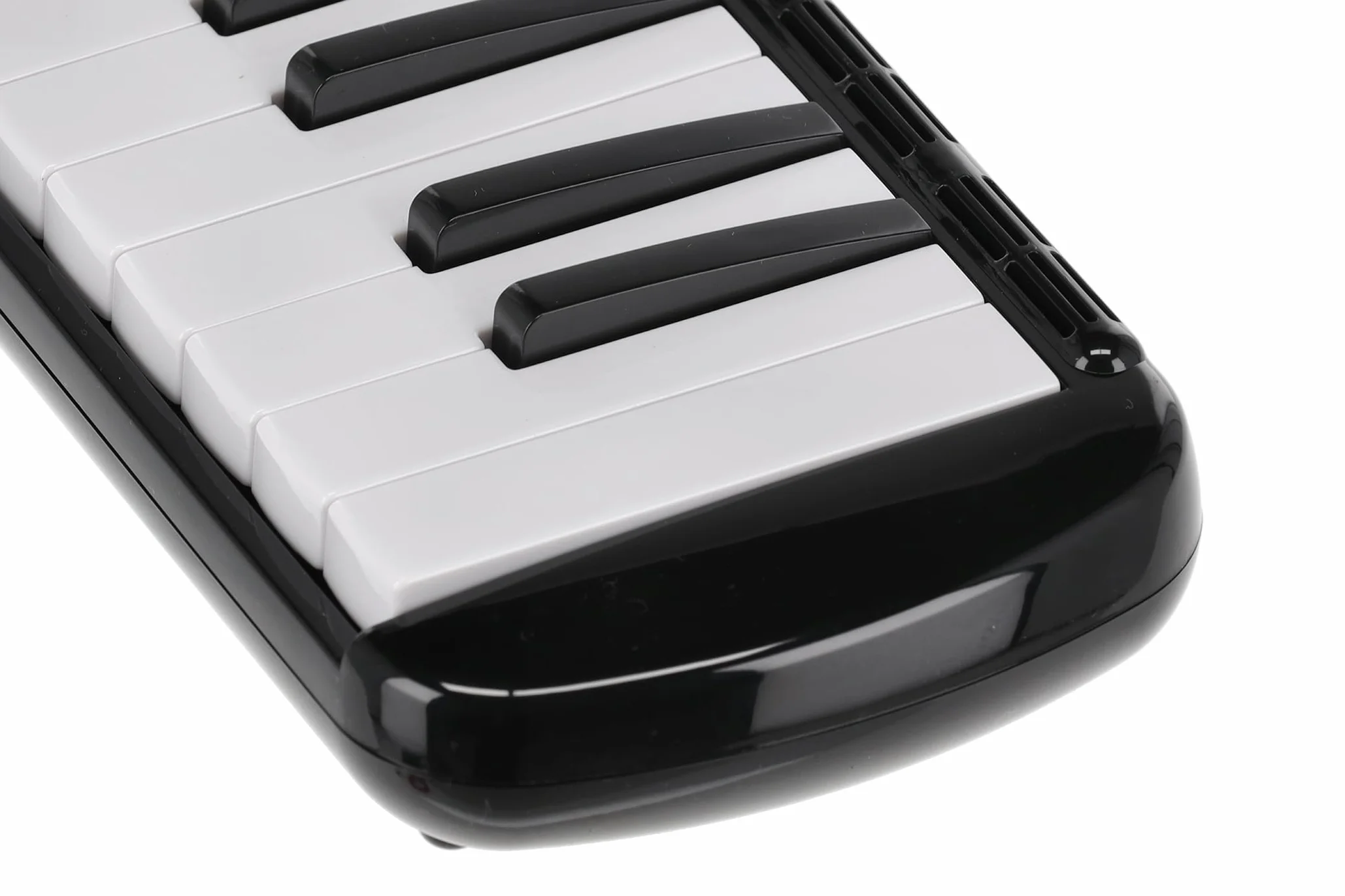 GEWA Melodica, 37 klawiszy, skala dźwięków f-f´´´, w zestawie z wężykiem do dmuchania i etui z paskiem na ramię, czarno/biała, materiał: tworzywo sztuczne