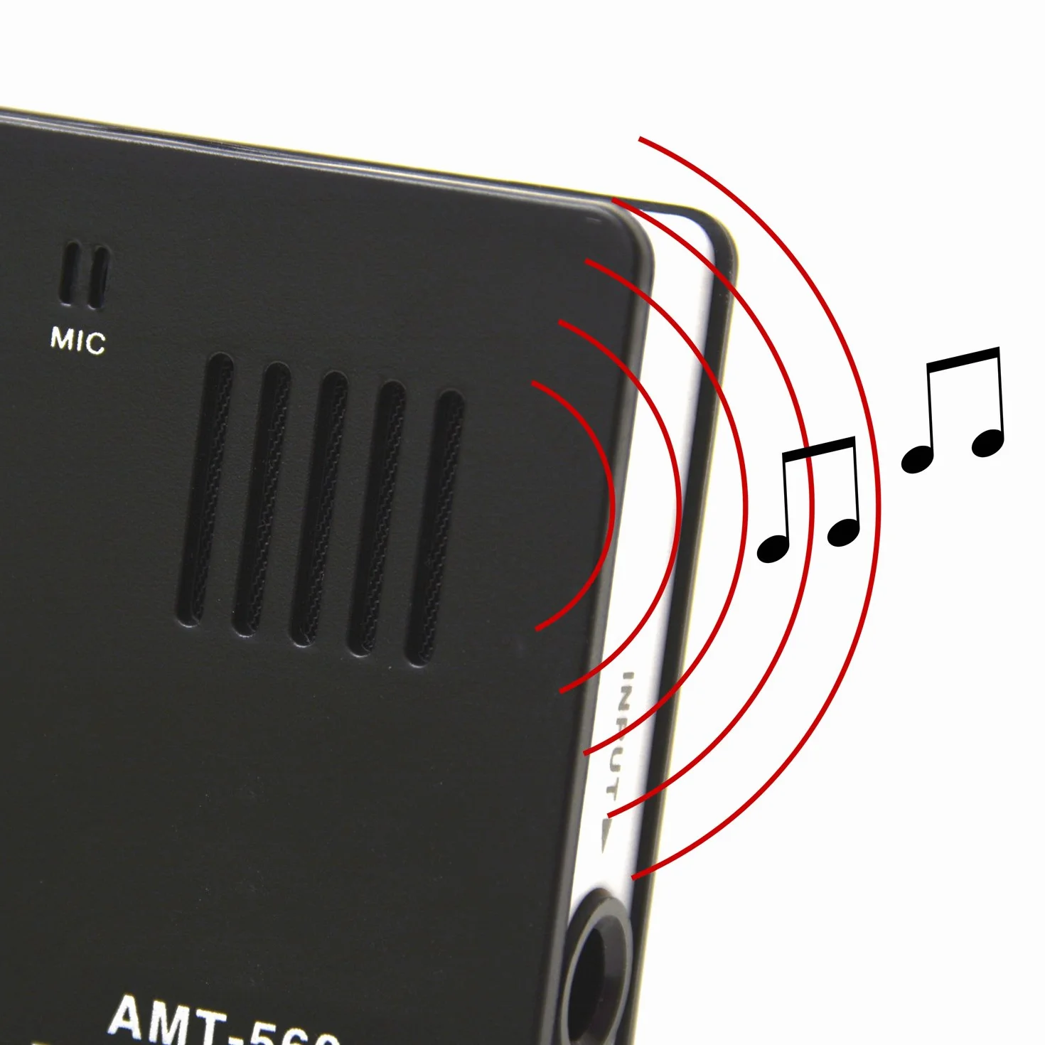 (AMT-560) Agregator + metronom + generator dźwięku. Multiinstrument elektroniczny z 4 opcjami tuningu: z zaciskiem (dowolny instrument), poprzez bezpośrednie połączenie (instrumenty