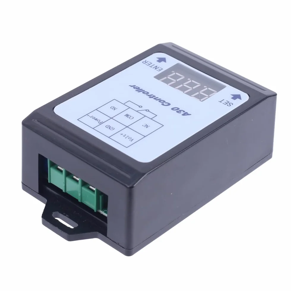 Moduł monitorowania napięcia z opóźnieniem, A30-U1 DC 0-99,9 V Voltage Monitor moduł, programowalny kontroler przekaźnika opóźniającego, ochrona baterii