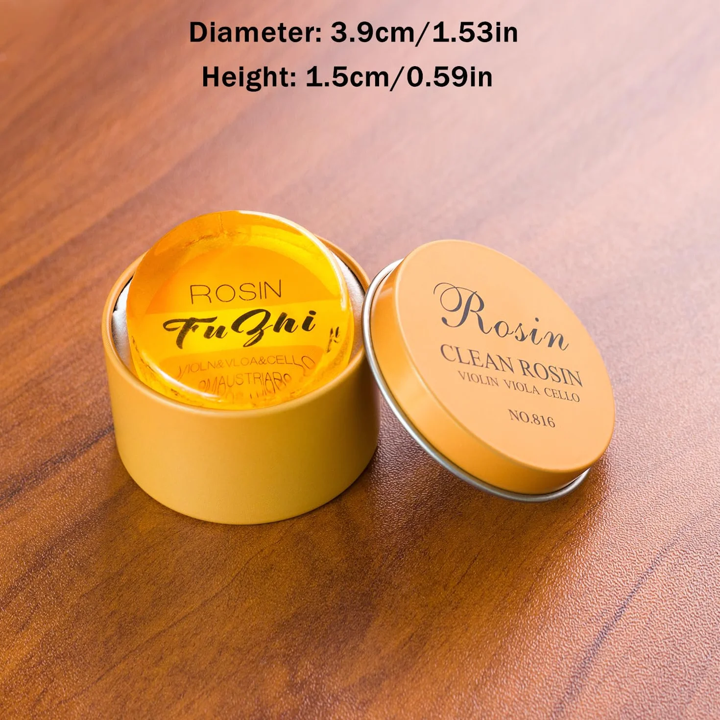 Paquete de 2 Resina Violin, Fansjoy Colofonia Natural con Estuche, para Violín, Viola y Violonchelo Arcos