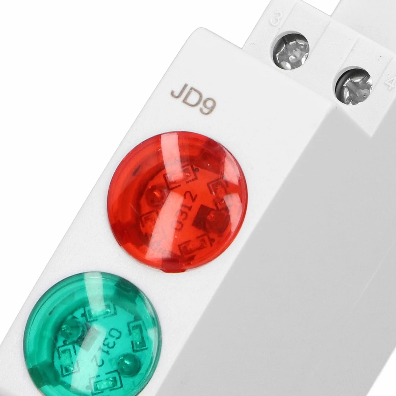 JD9 Czerwony i G Podwójny Wskaźnik LED na szynę 230 V Kontrolki na szynę DIN Służą do wskazań S, Pr S, Znaków Wypadku i Innych Wskaźników Telekomunikacyjnych, Elektrycznych i