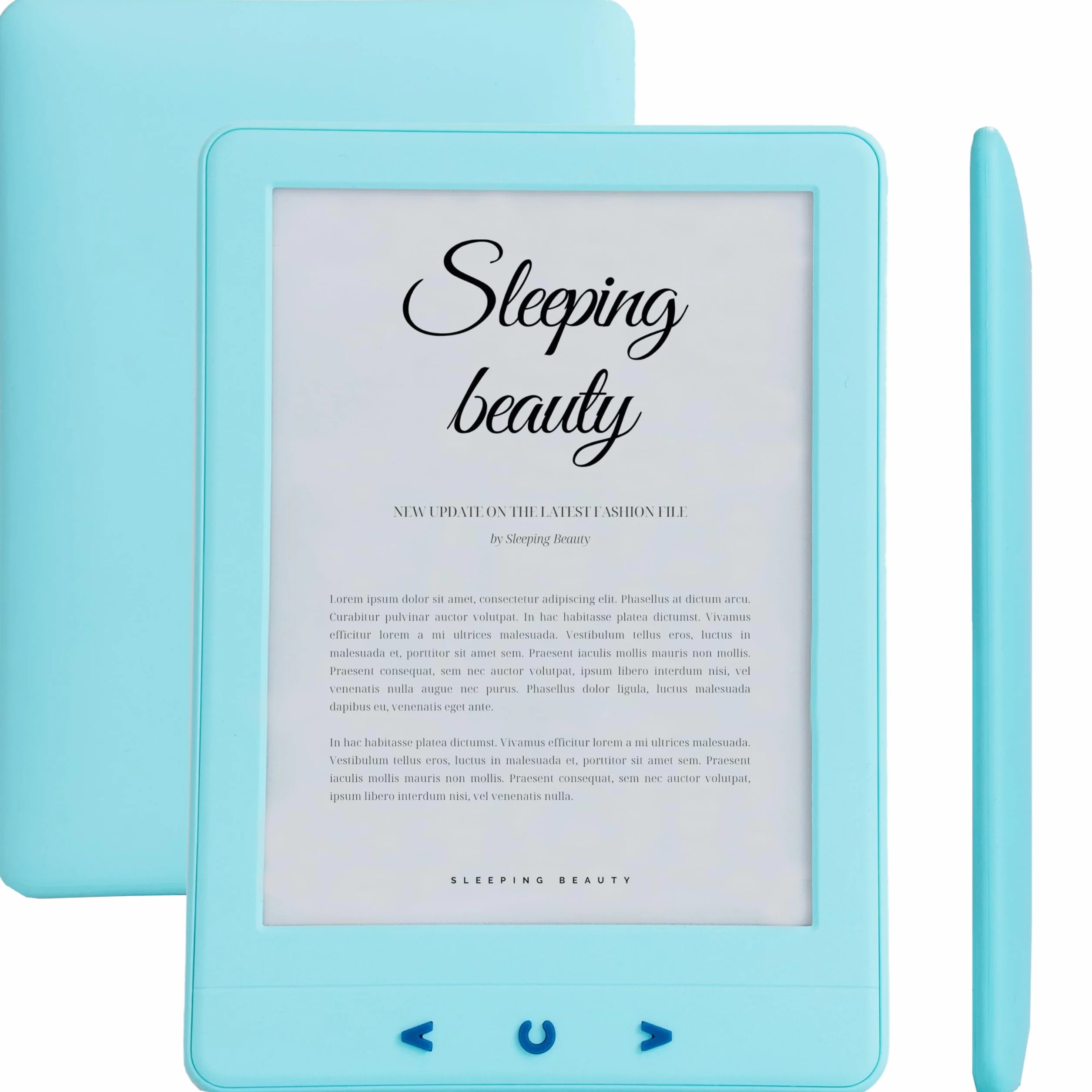 Silvergear® Czytnik eBook | Czytnik eBook z ekranem dotykowym eInk Carta 6'' | Czytnik e-booków z antyrefleksją | ze zintegrowanym podświetleniem | 4GB | Pojemność 3000 eBooków | Niebieski