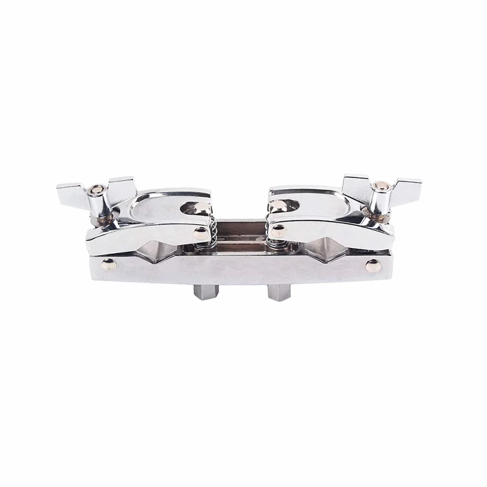 Alnicov Drum Grab Clamp 2-otworowy, stop aluminium, bęben wielofunkcyjny klips do akcesoriów bębnowych