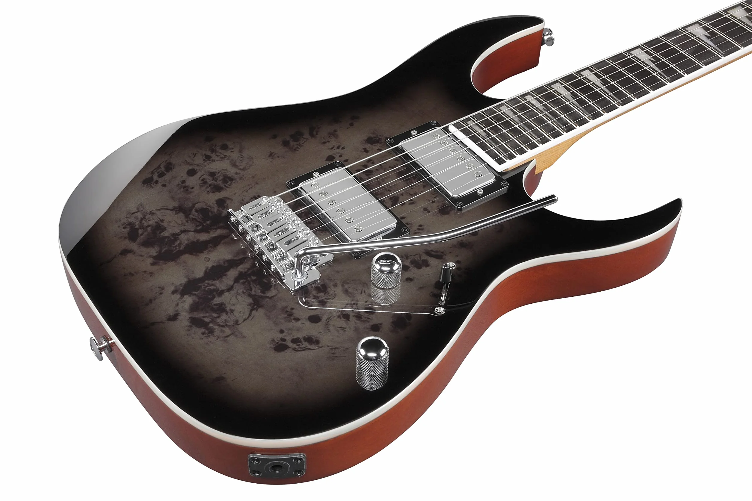 Ibanez Gio GRG220PA1-BKB Transparent Brown Black Burst - Gitara elektryczna