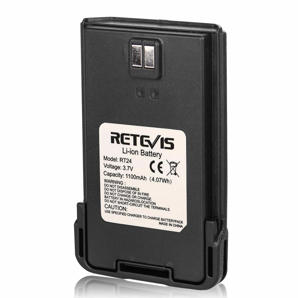 Bateria Retevis RT24 Walkie Talkie Oryginalna Bateria Litowo-Jonowa 3,7 V 1100 mAH RT24 Radiotelefon (2 Szt.)