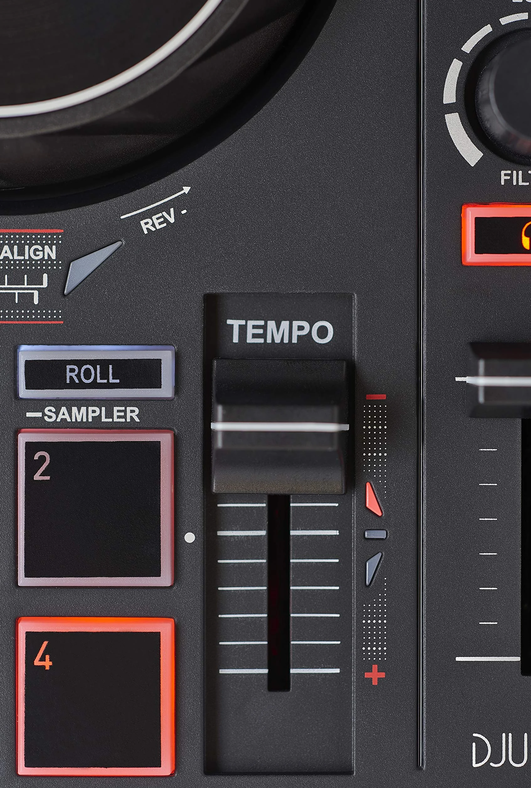 Hercules DJControl - DJ kontroler - 2 ścieżki z 8 padami i kartą dźwiękową
