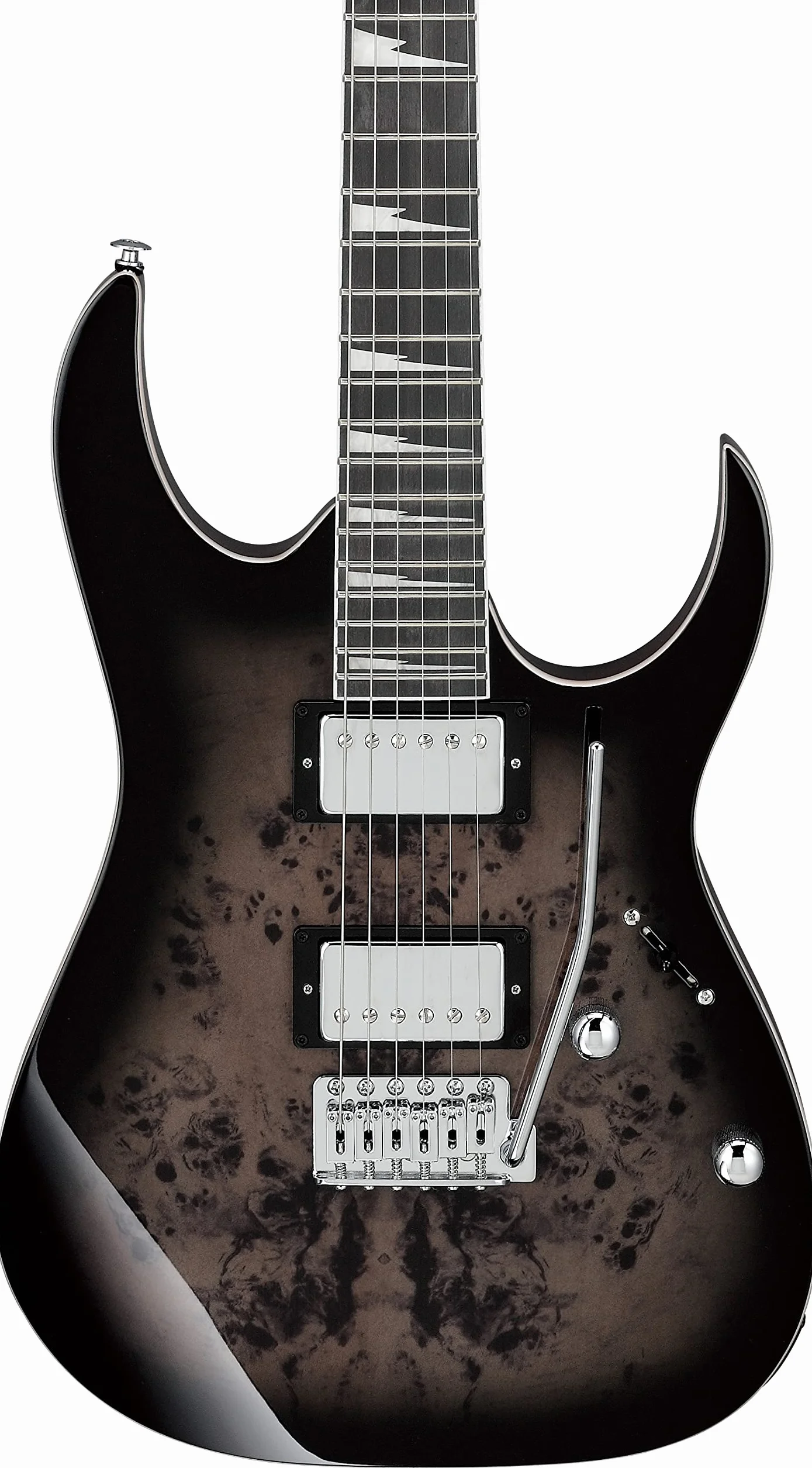 Ibanez Gio GRG220PA1-BKB Transparent Brown Black Burst - Gitara elektryczna