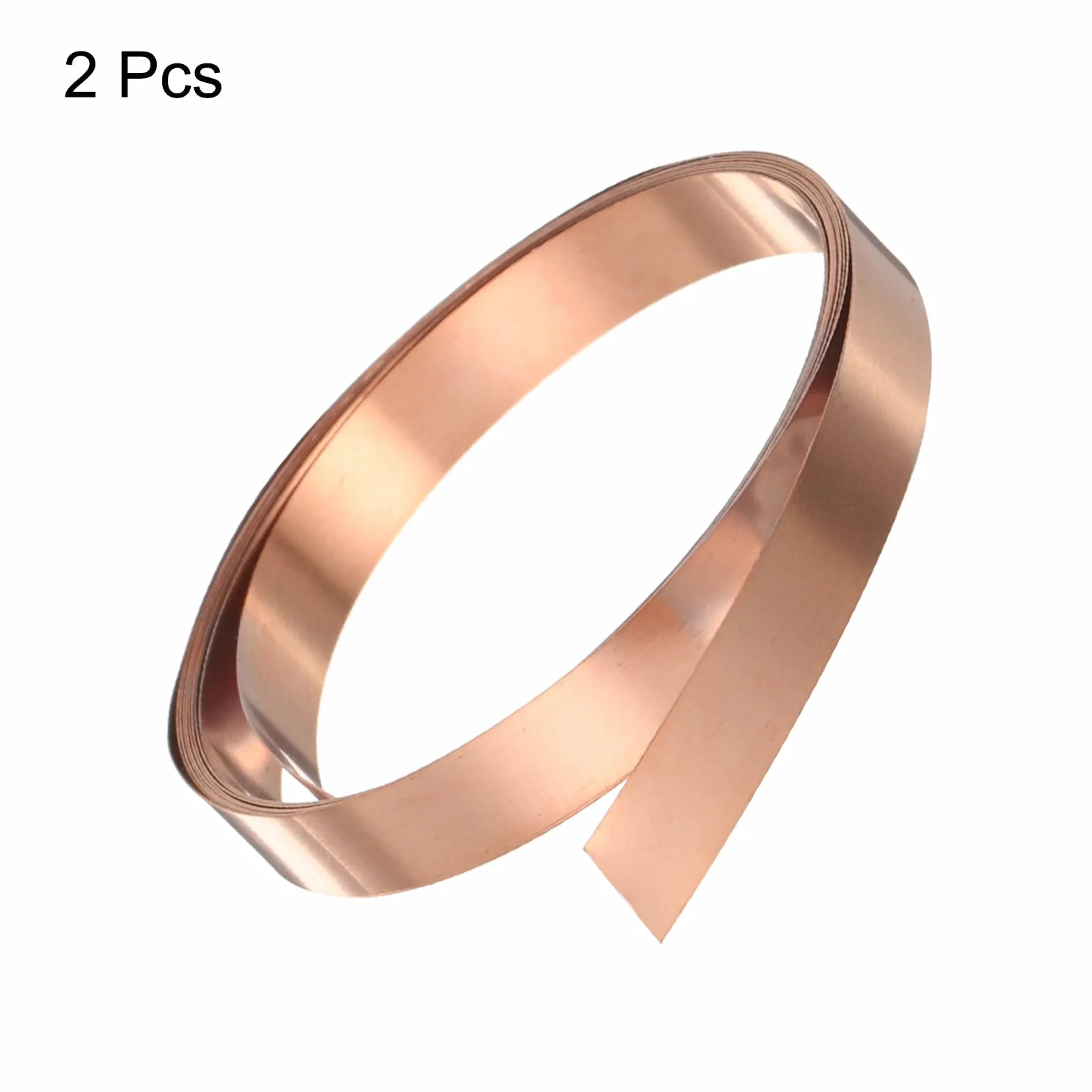 QUARKZMAN 2 sztuki rolka blachy miedzi o grubości 0,2 mm, 99,95% czysta miedź, wodoszczelna metalowa folia do budowy elektroniki DIY (0,4" szerokości x 3,28ft)