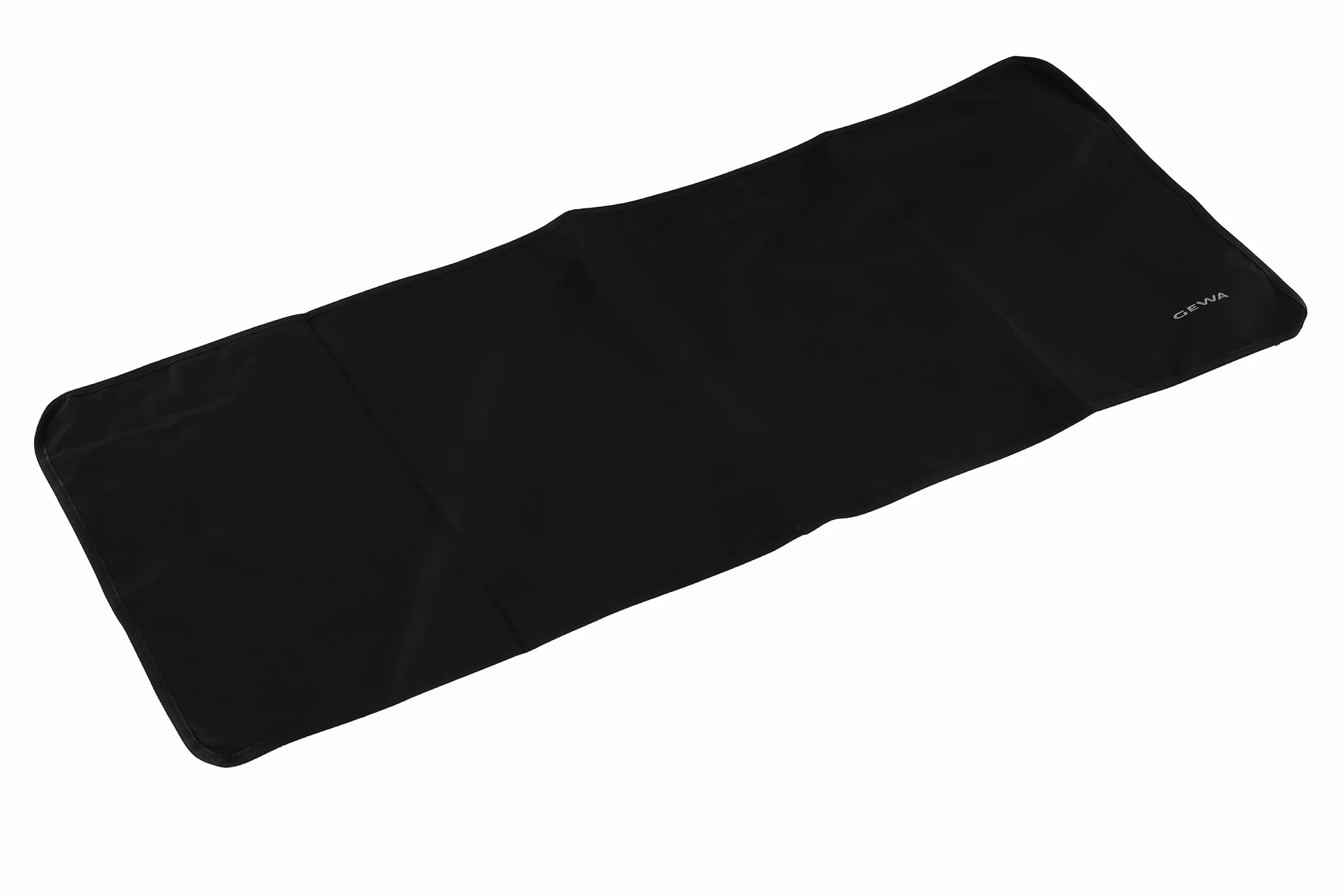 GEWA Pokrowiec na klawiaturę Economy, Keyboard Cover (wysokiej jakości ochrona przed kurzem, praktyczne wykończenie paska, wykonanie z solidnego nylonu, wymiary: 126 x 51 x 6 cm), czarny