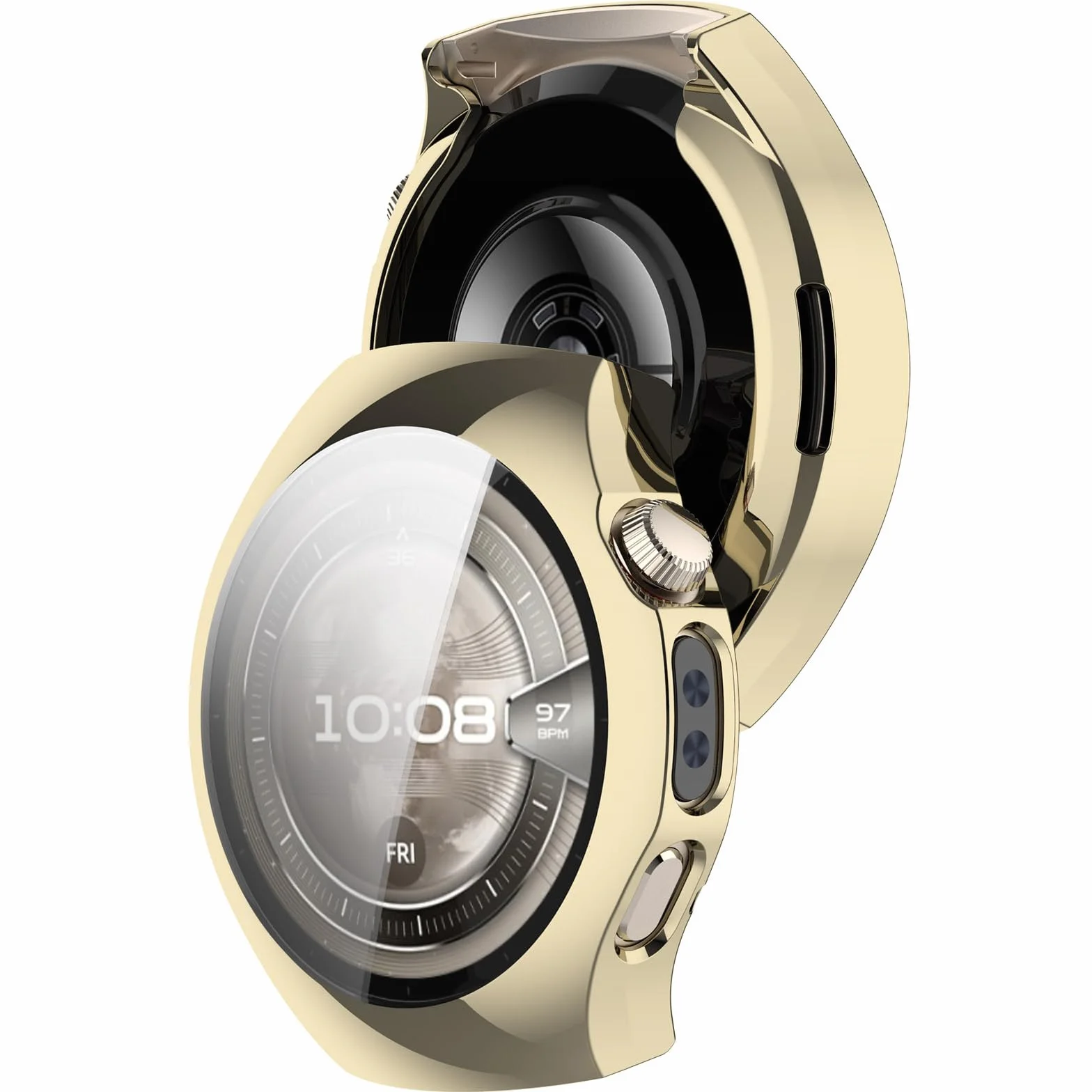 Etui na Huawei Watch 5 46 mm, Silikonowa osłona ekranu TPU, anty-rys, anty-pył, obudowa ochronna na Huawei Watch 5 46 mm