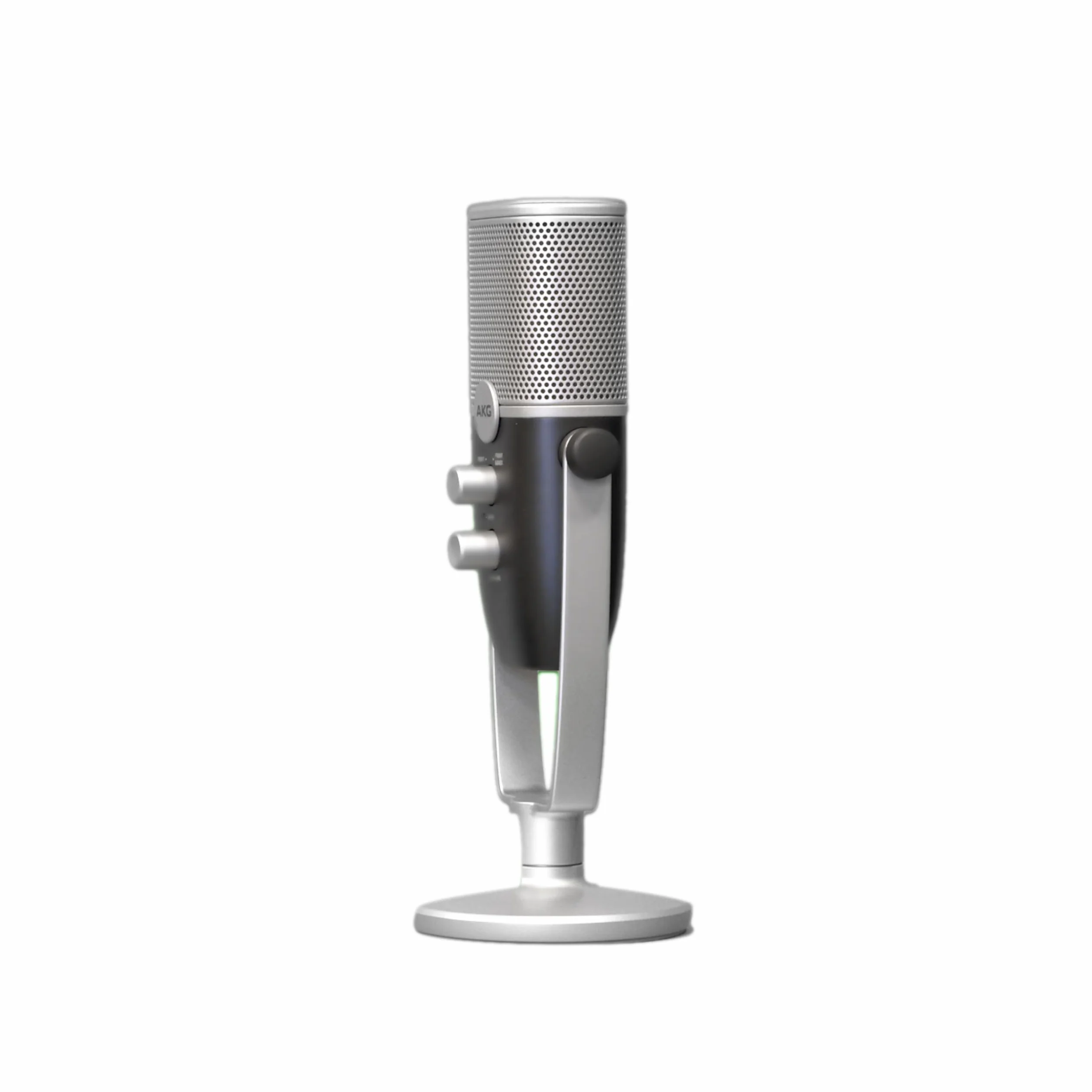 AKG Pro Audio Ara profesjonalny mikrofon pojemnościowy USB-C, podwójny wzór, niebieski i srebrny