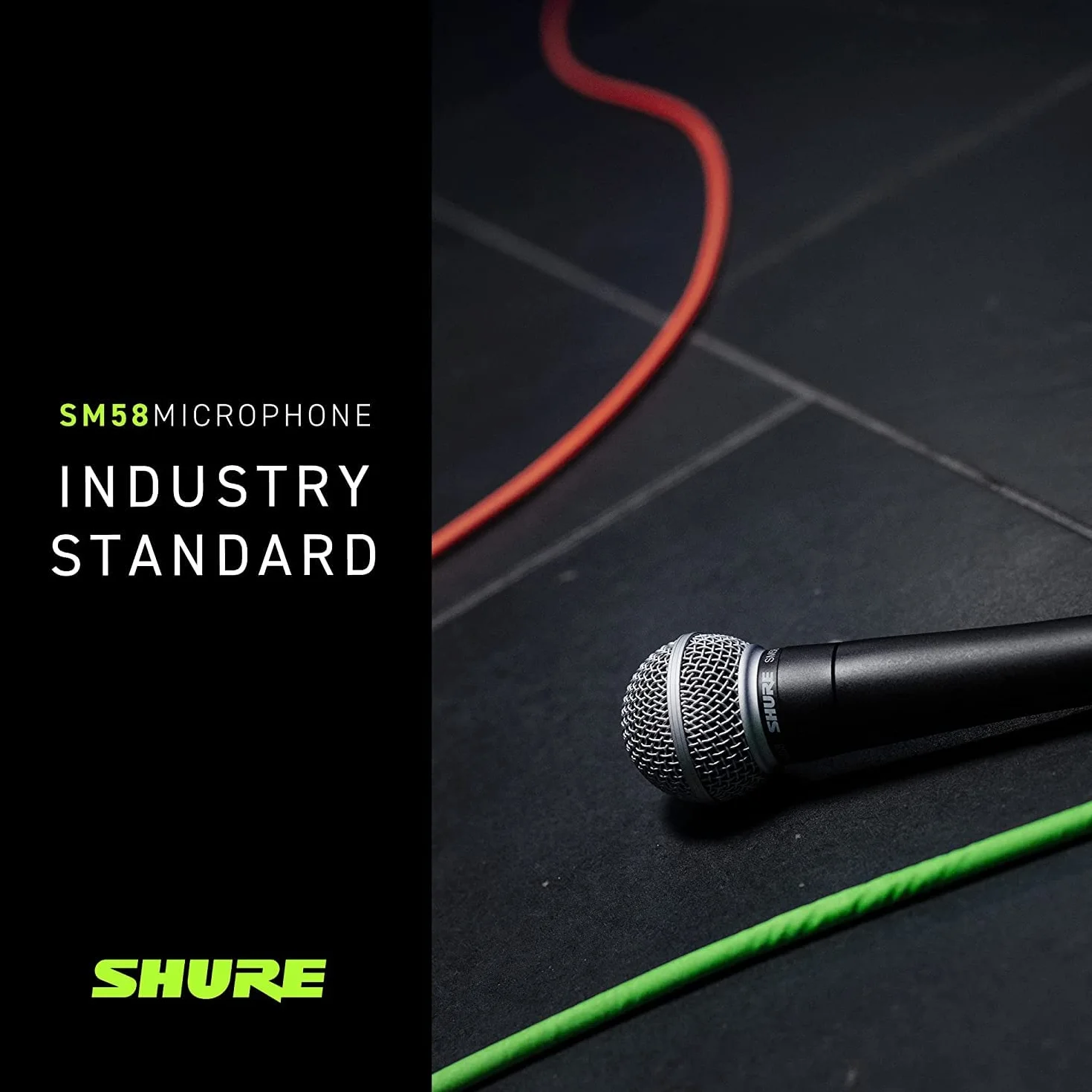 Shure SM58-LC Dynamiczny mikrofon wokalny z pneumatycznym mocowaniem wstrząsu, wbudowany filtr pop, klip A25D, 3-pinowy złącze XLR, brak kabla (SM58-LCE)