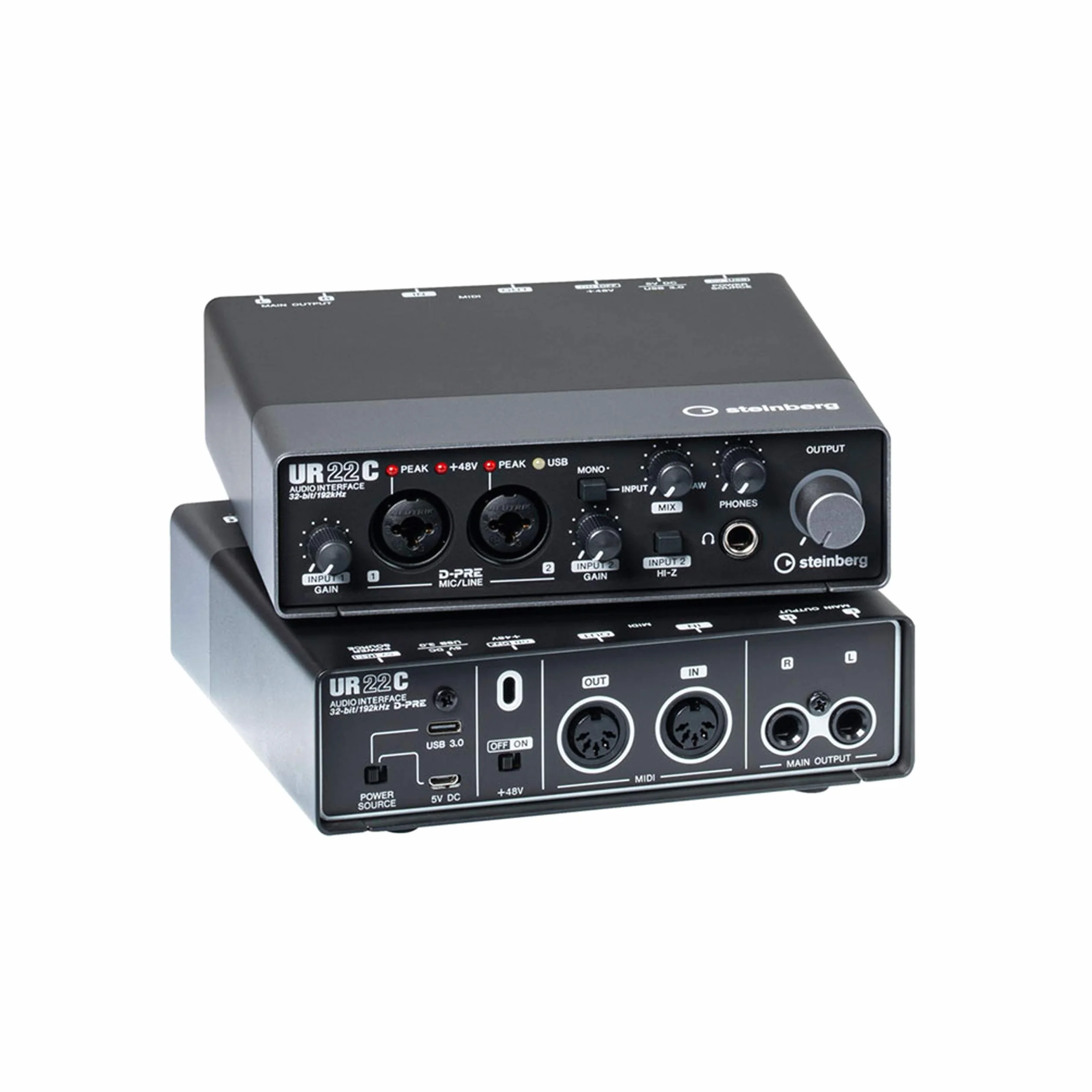 Steinberg Interfejs Audio, Czarny, MIDI