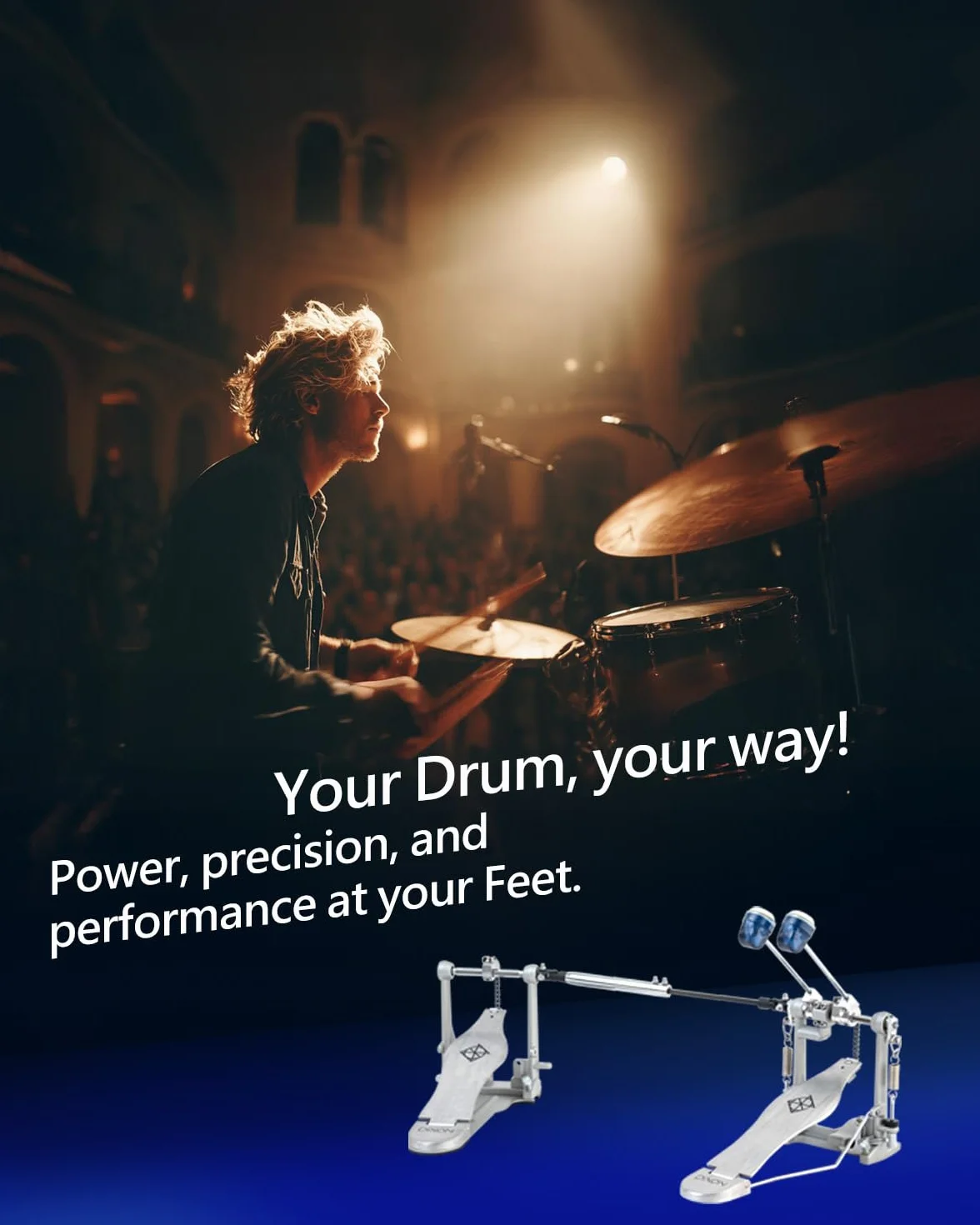 PPP1D Double Bass Drum pedał