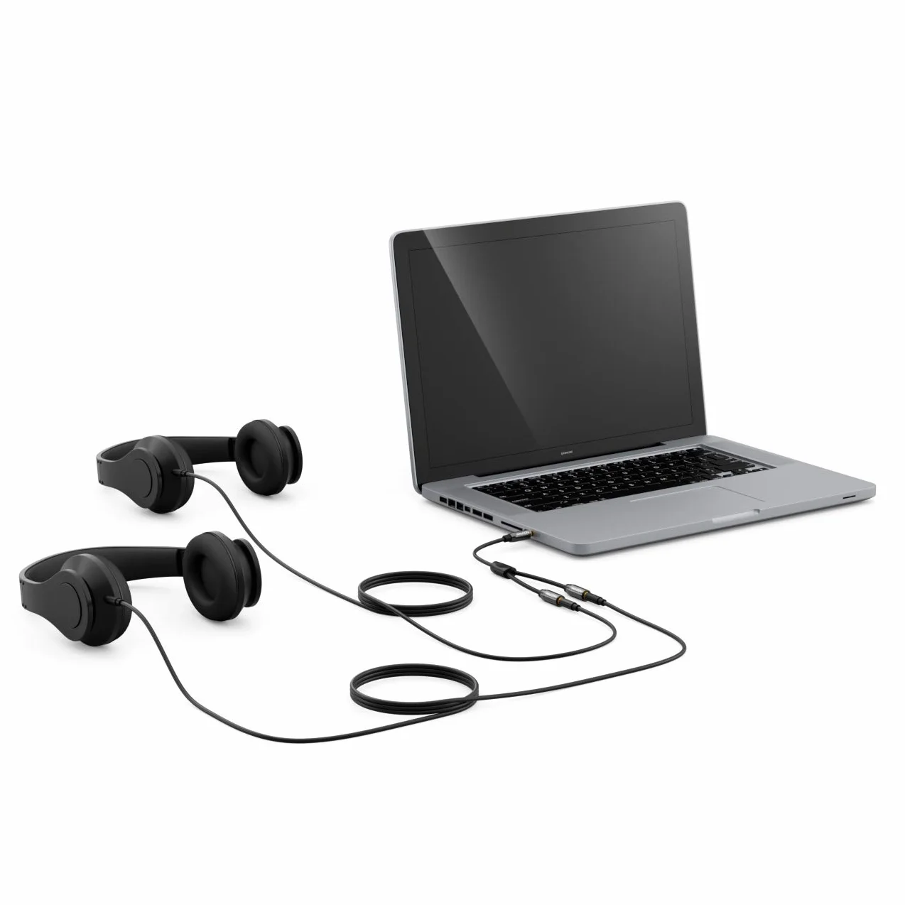 deleyCON 0,2m audio adapter Y - AUX - wtyk jack 3,5mm na 2x gniazdo jack 3,5mm