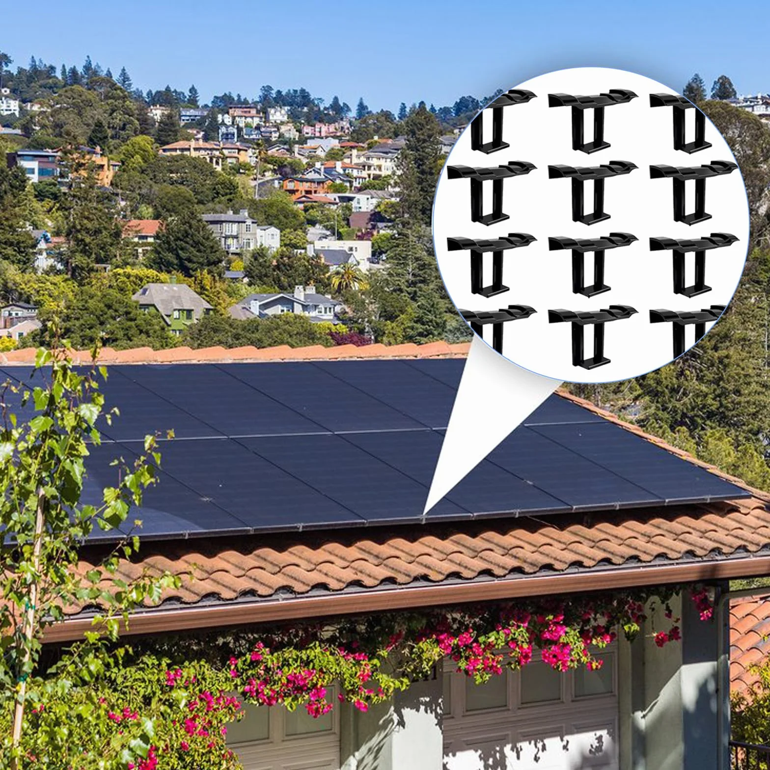 30 sztuk uchwytów do paneli słonecznych 30 mm, akcesoria solarne, klipsy do odpływu wody, klipsy do odpływu wody, moduły PV, plastikowy klips odwadniający PV, do uchwytu, paneli solarnych
