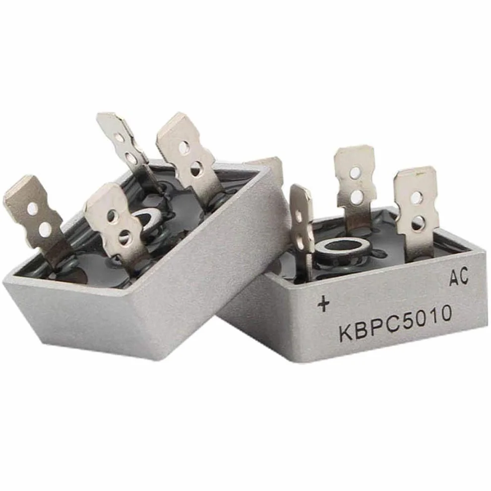 Hailege 10 szt. KBPC5010 Dioda Bridge Rectifier Dioda 50 A 1000 V KBPC 5010 Power Rectifier Dioda Electronic Components