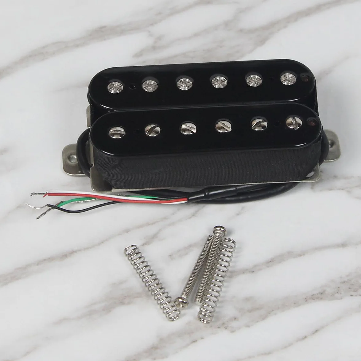FLEOR Gitara elektryczna Humbucker Bridge Alnik 5 przetworników czarny