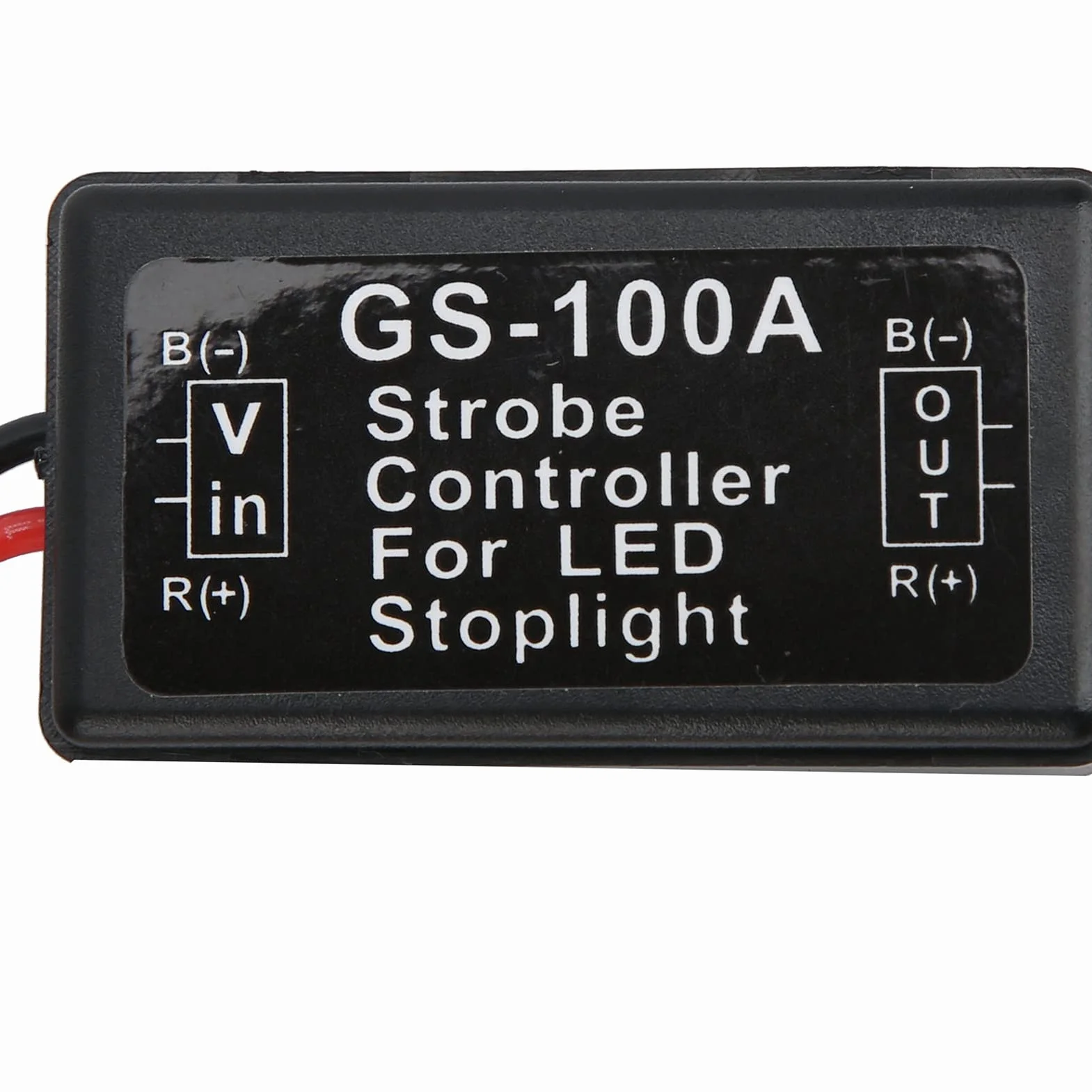 Sterownik Stroboskopu Światła Hamowania Plastikowy Moduł Sterowania Lampą Błyskową LED GS-100A 12-24VDC