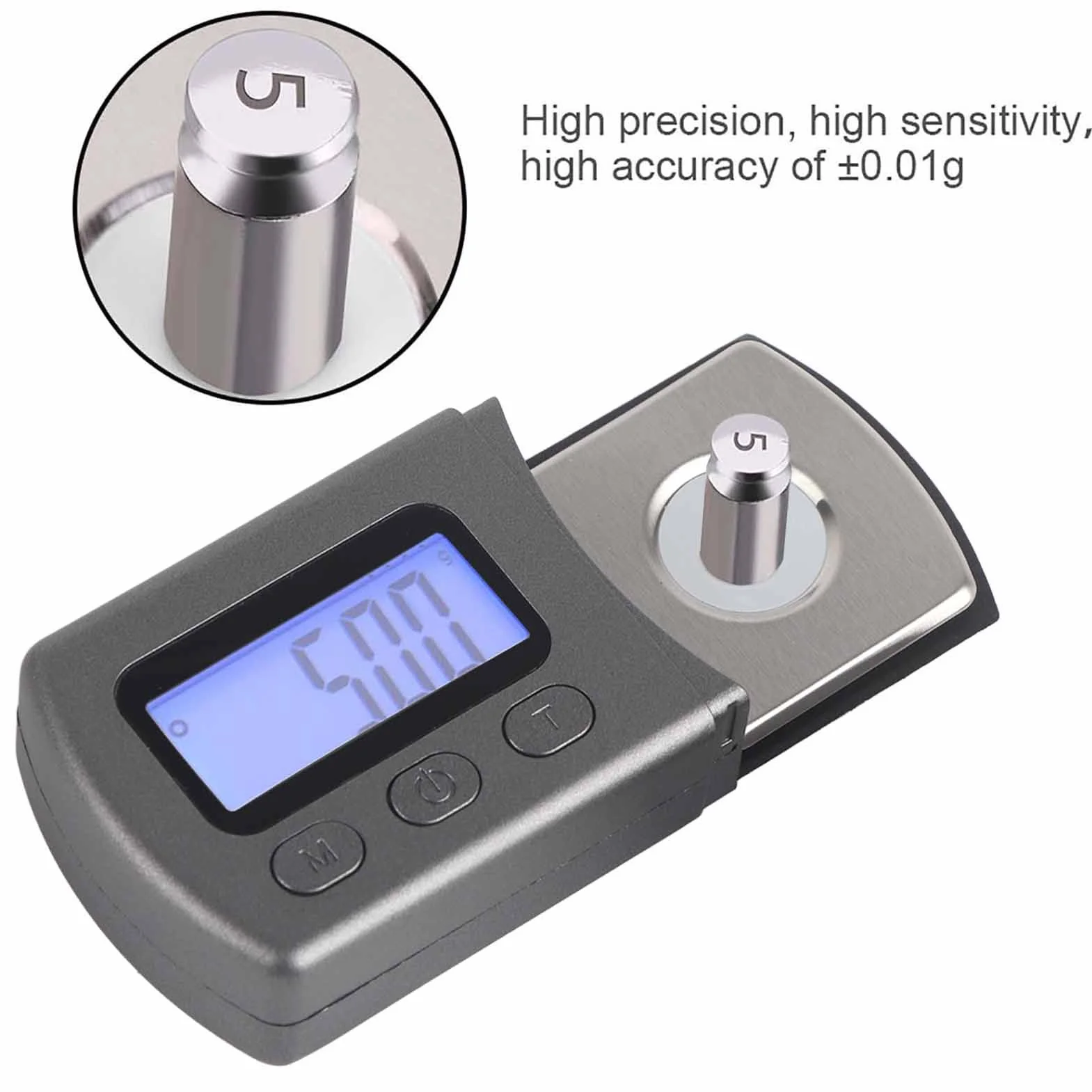 Cyfrowa waga tonowa, gramofon Stylus Force Scale Gauge, 0,01 g, z podświetleniem LCD, do ramienia dźwiękowego