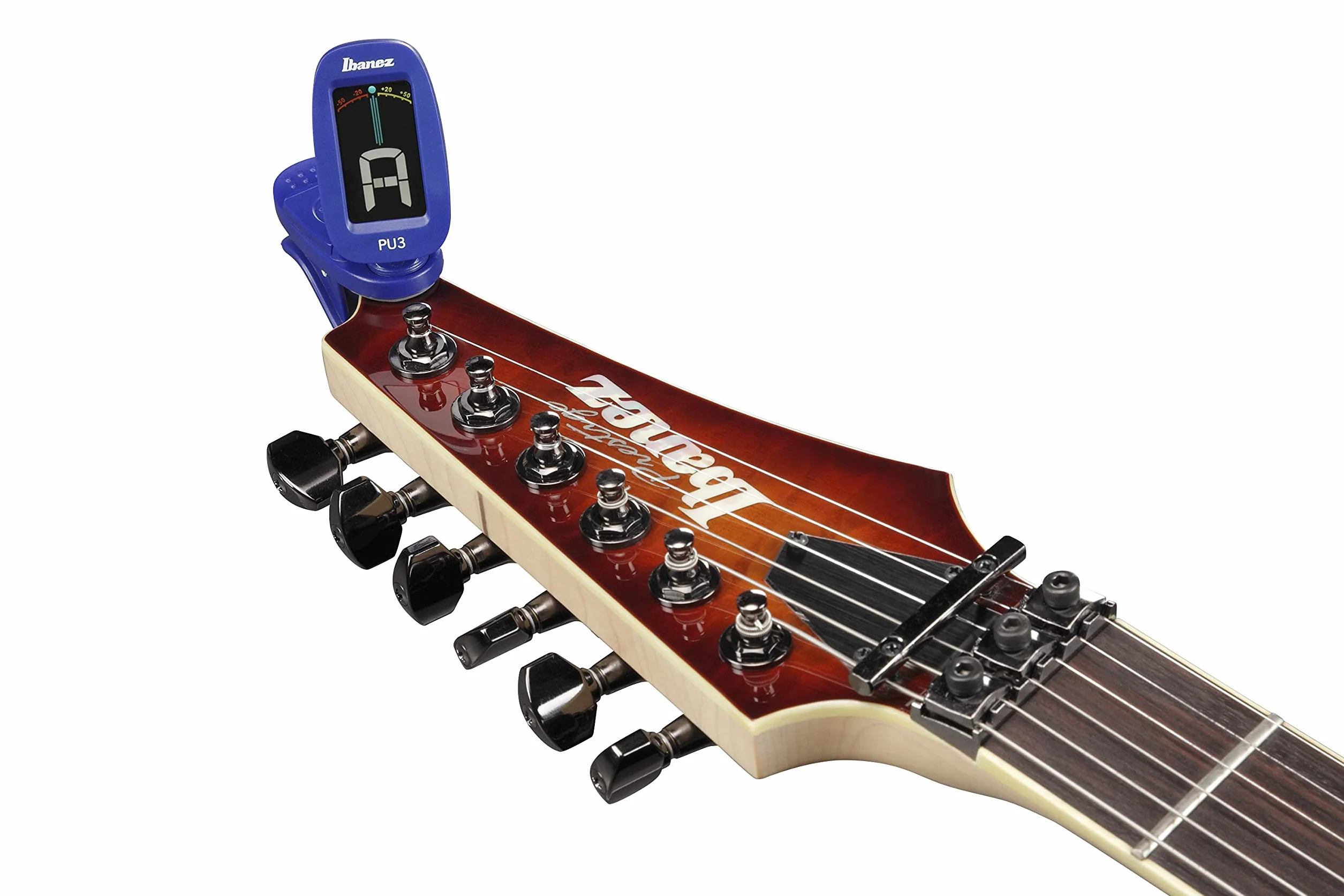 Ibanez PU3-BL Stroik Chromatyczny/Automatyczny z Klipsem, Niebieski