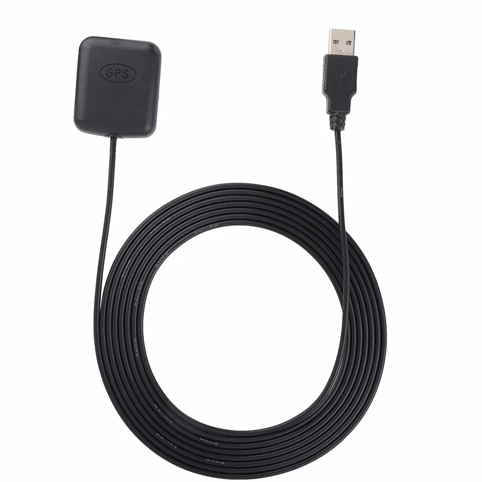 Samochodowa antena GPS, / 9,84 ft materiał ABS wielofunkcyjny 2 w 1 samochodowy adapter powietrza GPS do samochodu magnetyczna podstawa z kablem RG174 3 metry interfejs USB
