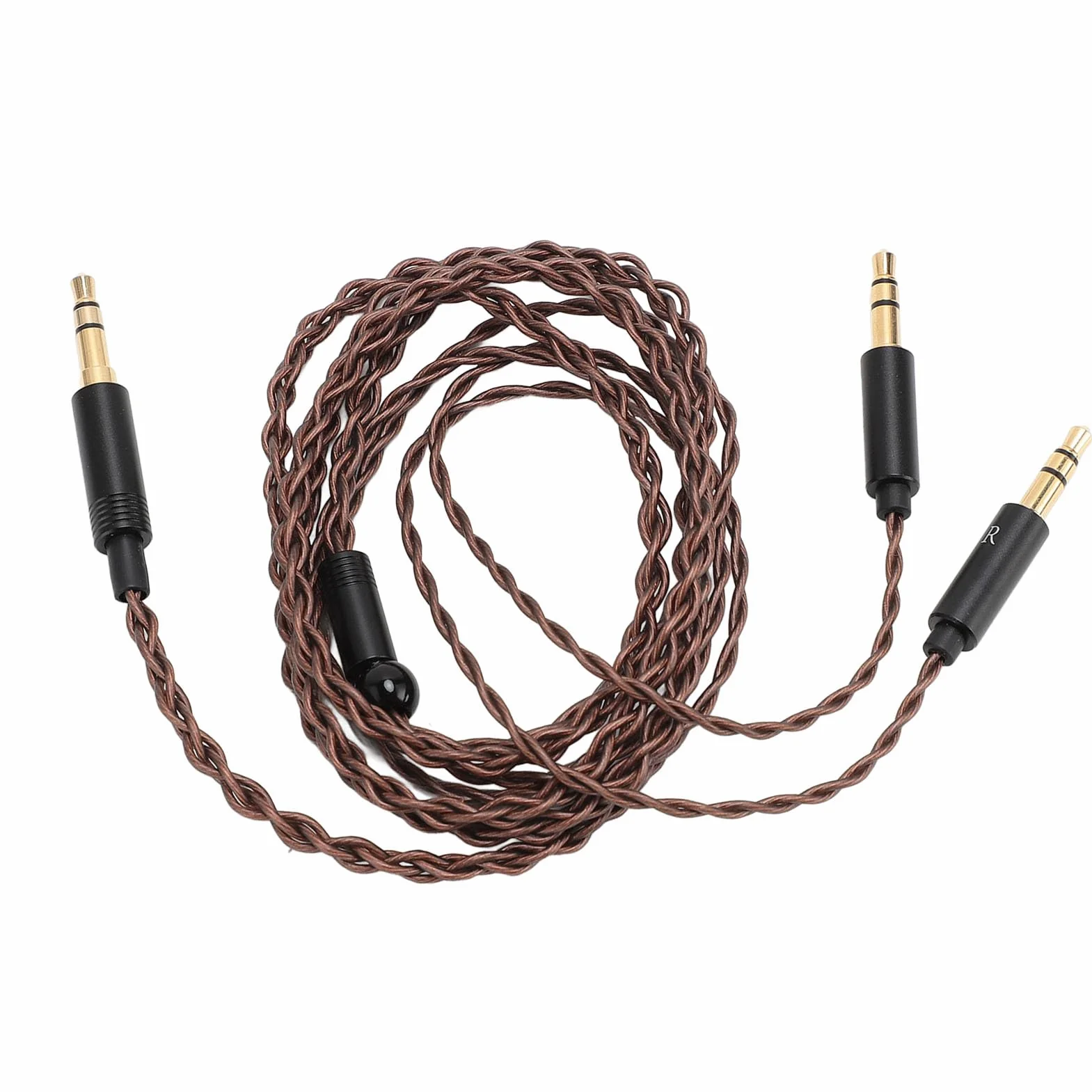 Zamienny Kabel do Aktualizacji Audio dla T1 II T5 dla MDR Z7 dla Sundara dla Arya dla Ananda, Kabel Zastępczy Słuchawek 3.5mm do Podwójnej Wtyczki 3.5mm