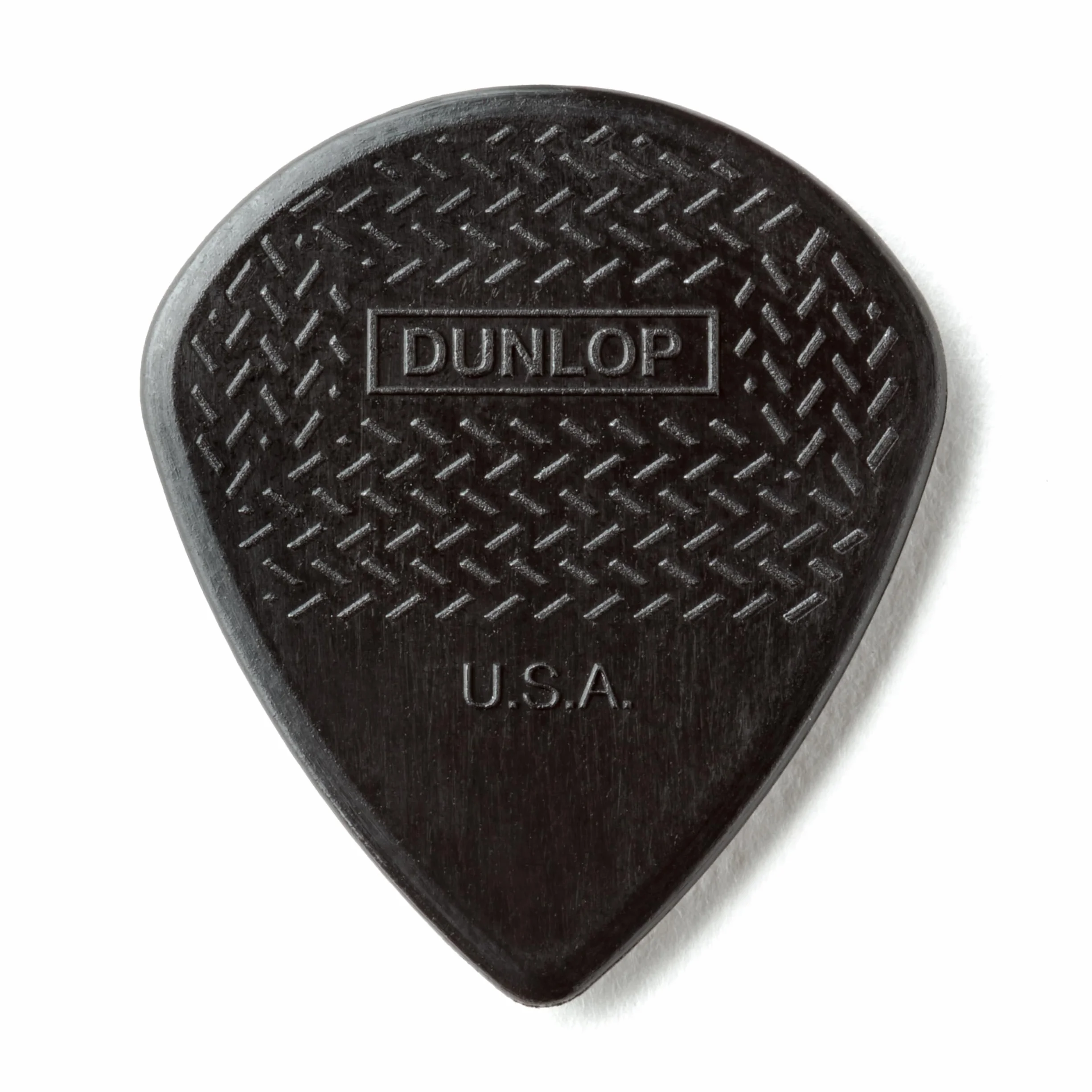 Jim Dunlop 471P3S Jz-6 Nylonowa kostka gitarowa Max Grip w pakiecie gracza, czarna