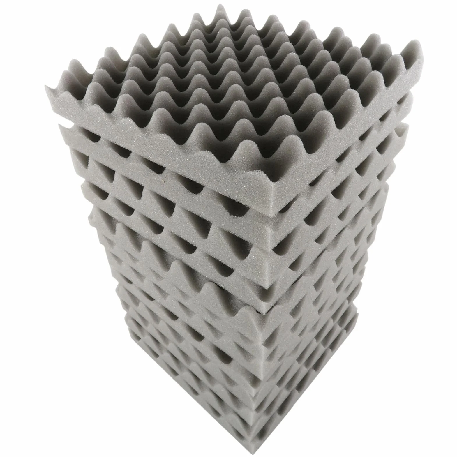 12 sztuk akustycznych płyt piankowych do jajek, pianka akustyczna, 30 x 30 x 5 cm, do domu, studia teatralnego, KTV, do kontroli akustycznej i redukcji szumów (szare)