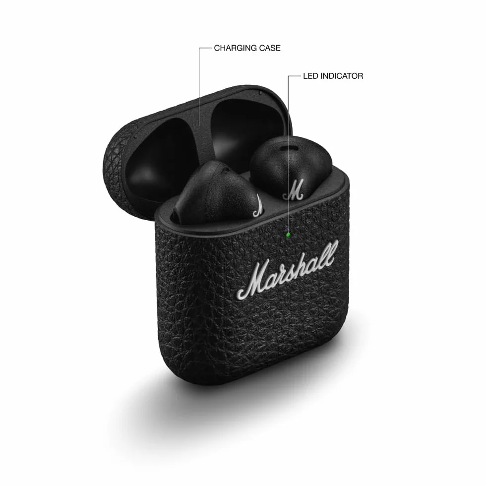 Marshall Minor IV Bezprzewodowe słuchawki Bluetooth, słuchawki douszne - czarne