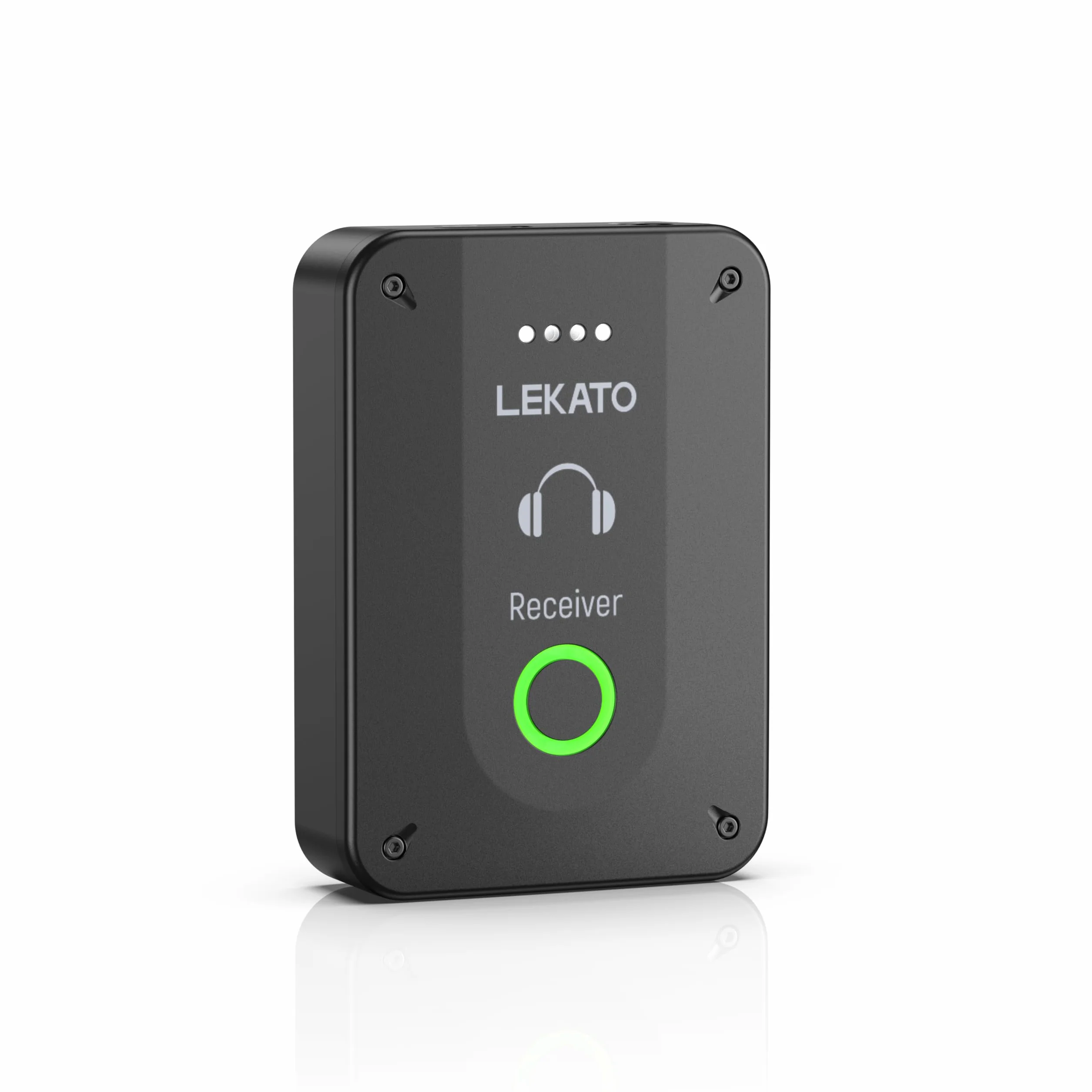 LEKATO MS-02 Bezprzewodowy monitoring douszny, pojedynczy odbiornik rejestruje sygnały audio Działa w trybie mono i stereo. Nadaje się do prób zespołowych i występów na żywo