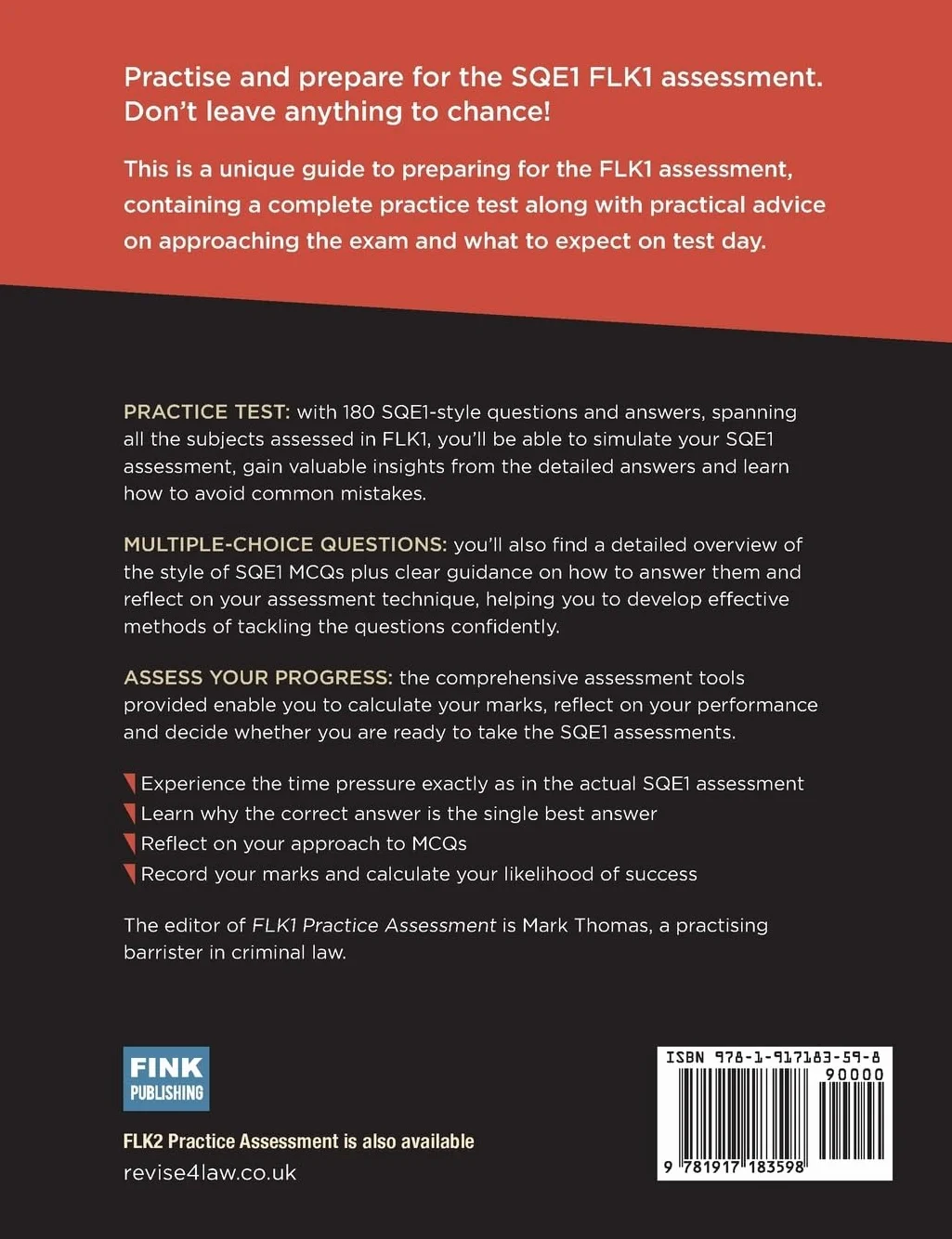Revise SQE FLK1 Practice Assessment 2025-26: 180 SQE1-style questions with answers