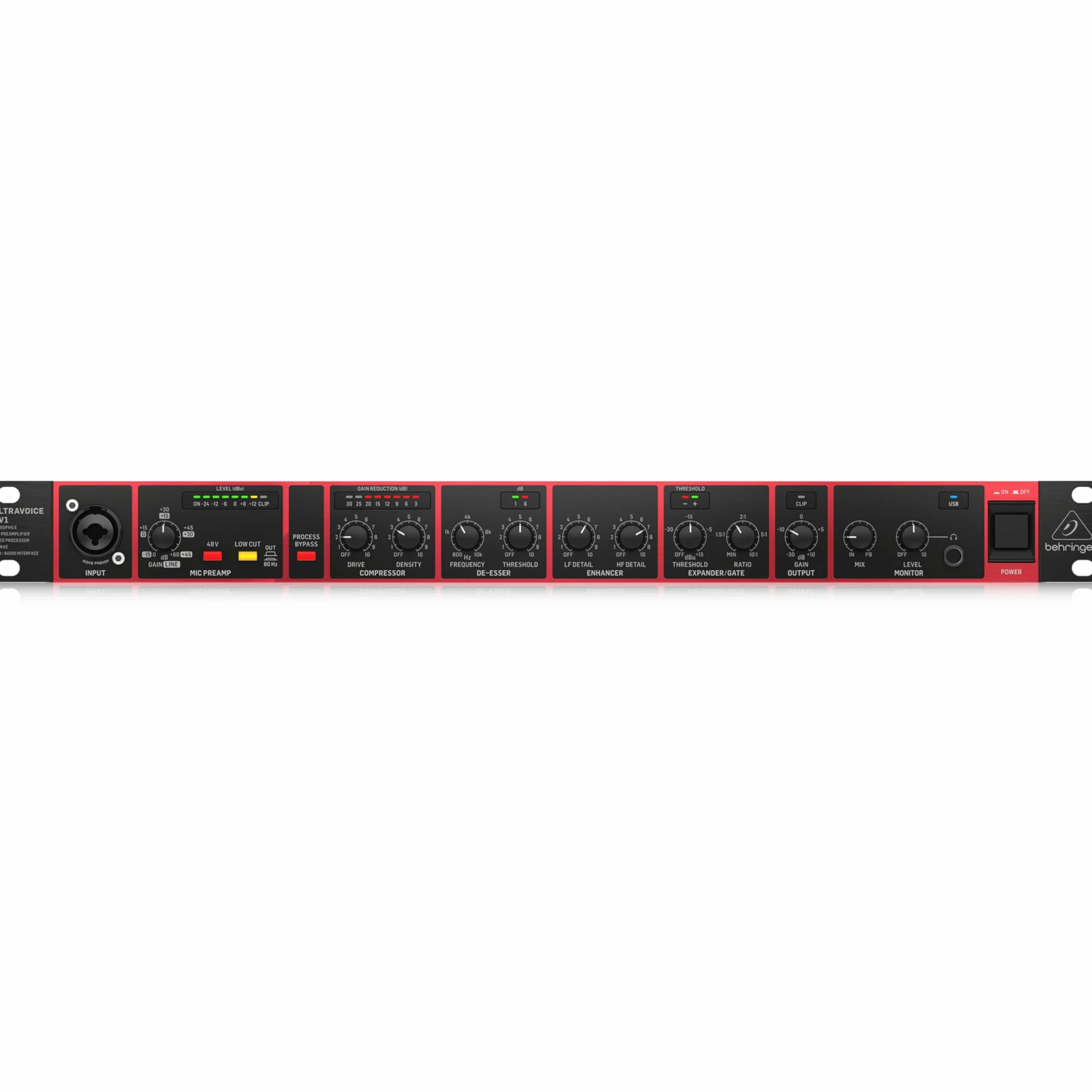 Behringer UV1 Audiophile Mic Preamplifier, Voice Processor and 192 kHz USB Audio Interface