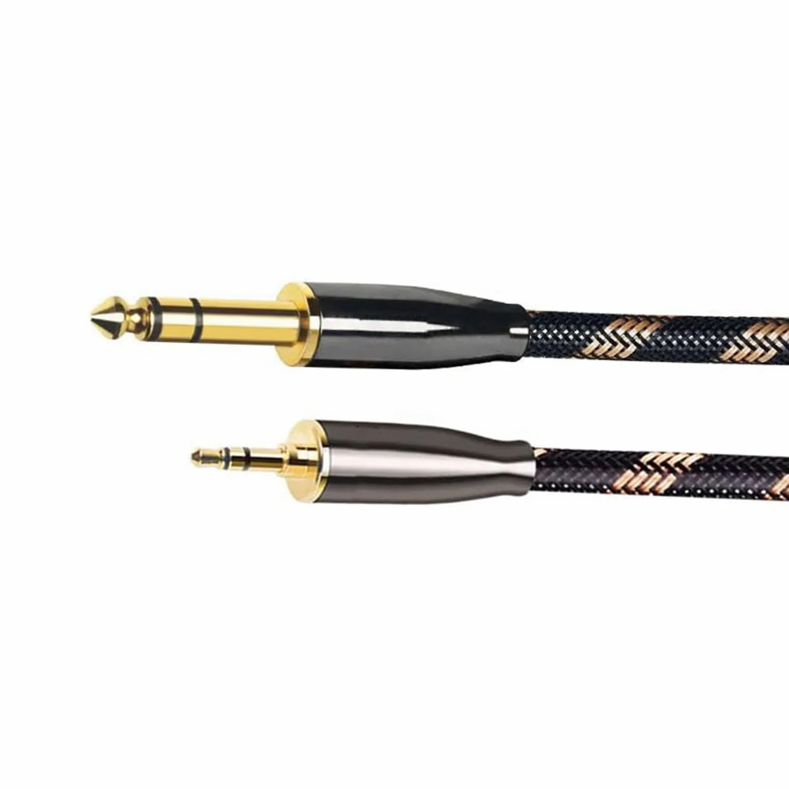 Pro Audio kabel Kabel 3,5 Mm Jack Do 6,5 Mm 6N Do Mikrofonu Wzmacniacza Gitarowego Odtwarzacza CD, Głośnika(2m)